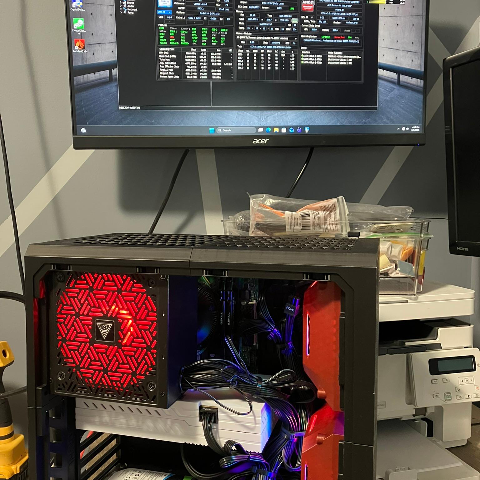 Six Core | i5-9600 | RX 580 | 8 GB Ram | 128 GB SSD | 2 x 1 TB Game HDD | 750W PSU | Win 11 Pro