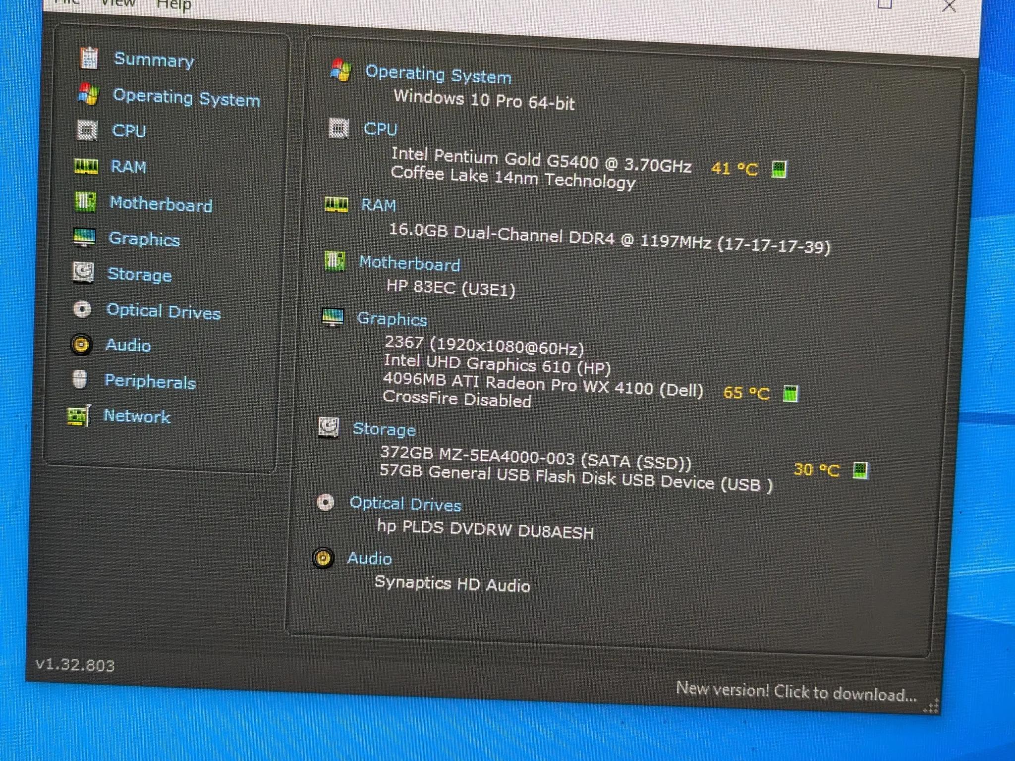 Intel Dual Core, 16GB RAM, 4GB AMD Graphics, 400GB SSD, Win10, Wifi, RGB