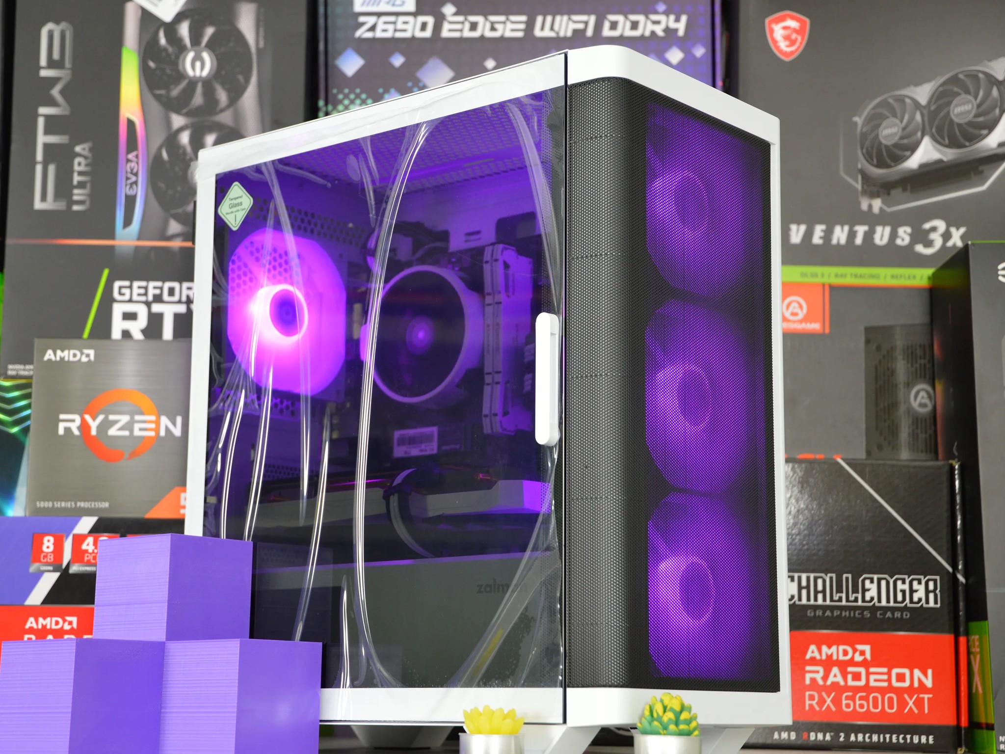 ☯️☯️| RX 6600XT 8GB | RYZEN 5 5500 | 16GB DDR4 RAM | 1TB NVME SSD | VaporWave |