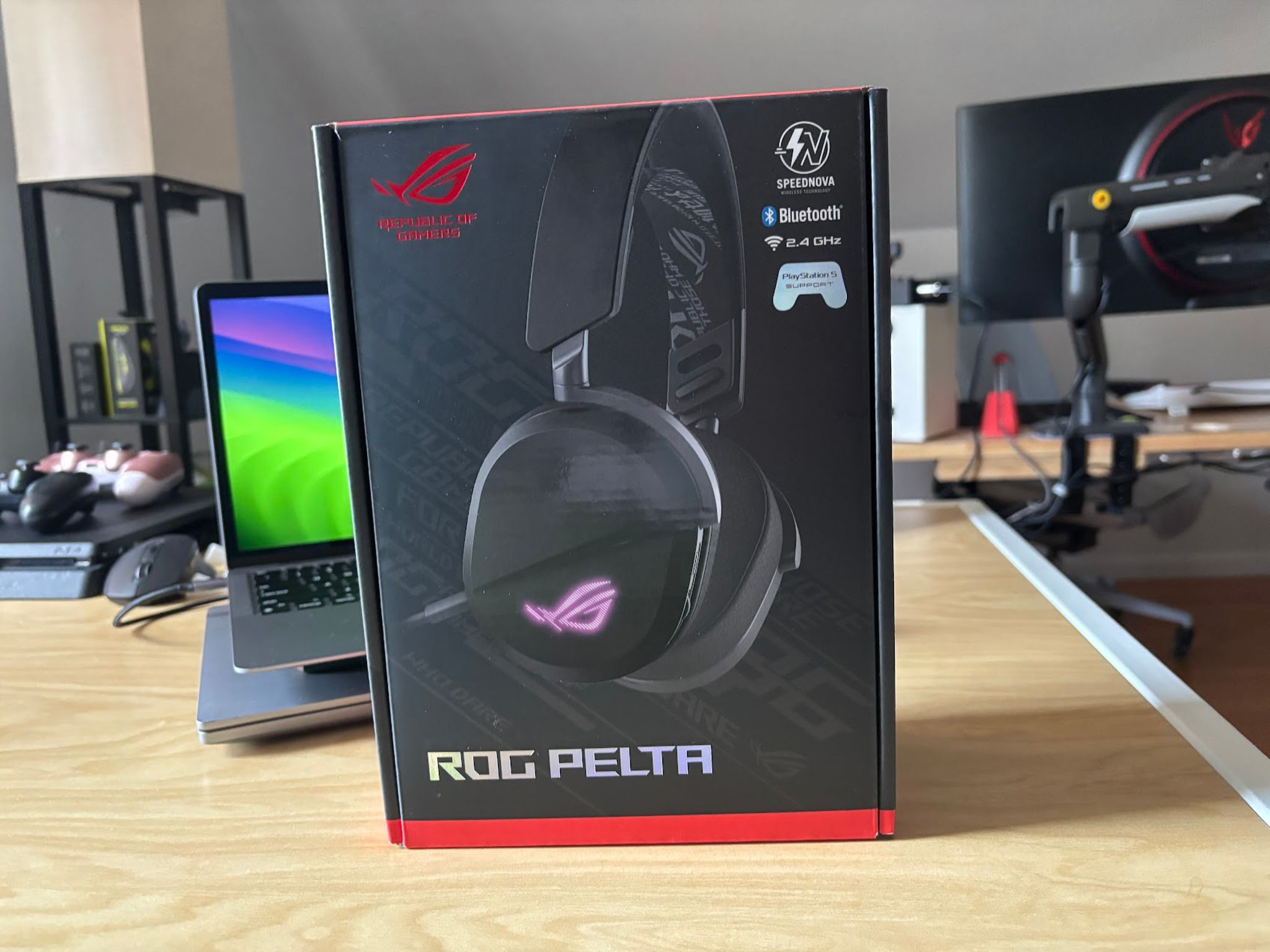 Sealed, Never Opened | ASUS ROG Pelta Wireless Gaming Headset with Detachable Mic