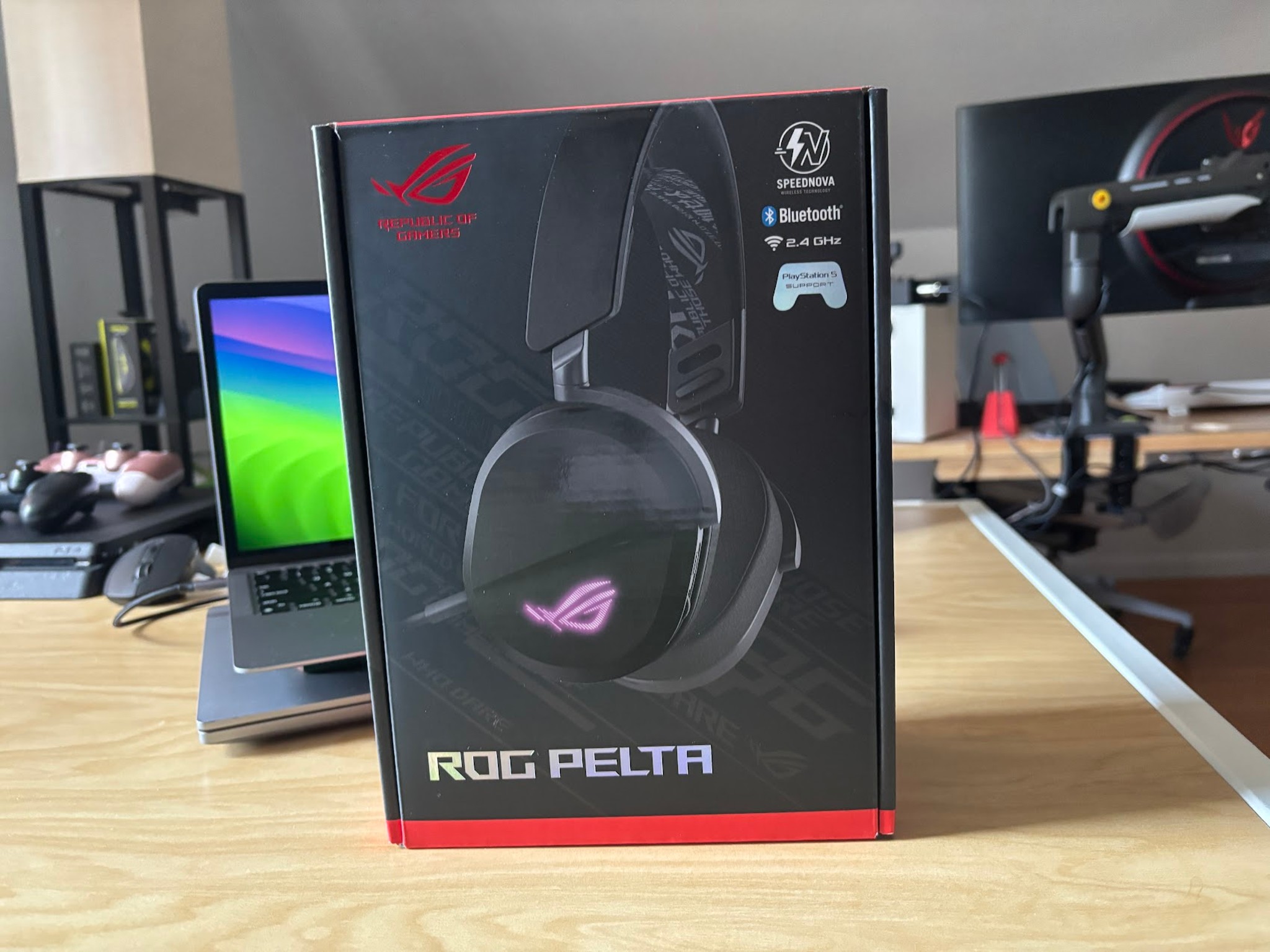 Sealed, Never Opened | ASUS ROG Pelta Wireless Gaming Headset with Detachable Mic