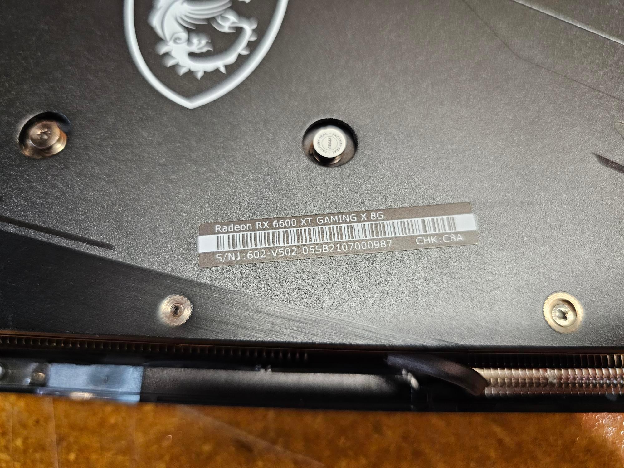 MSI Radeon RX 6600 XT Gaming X 8G
