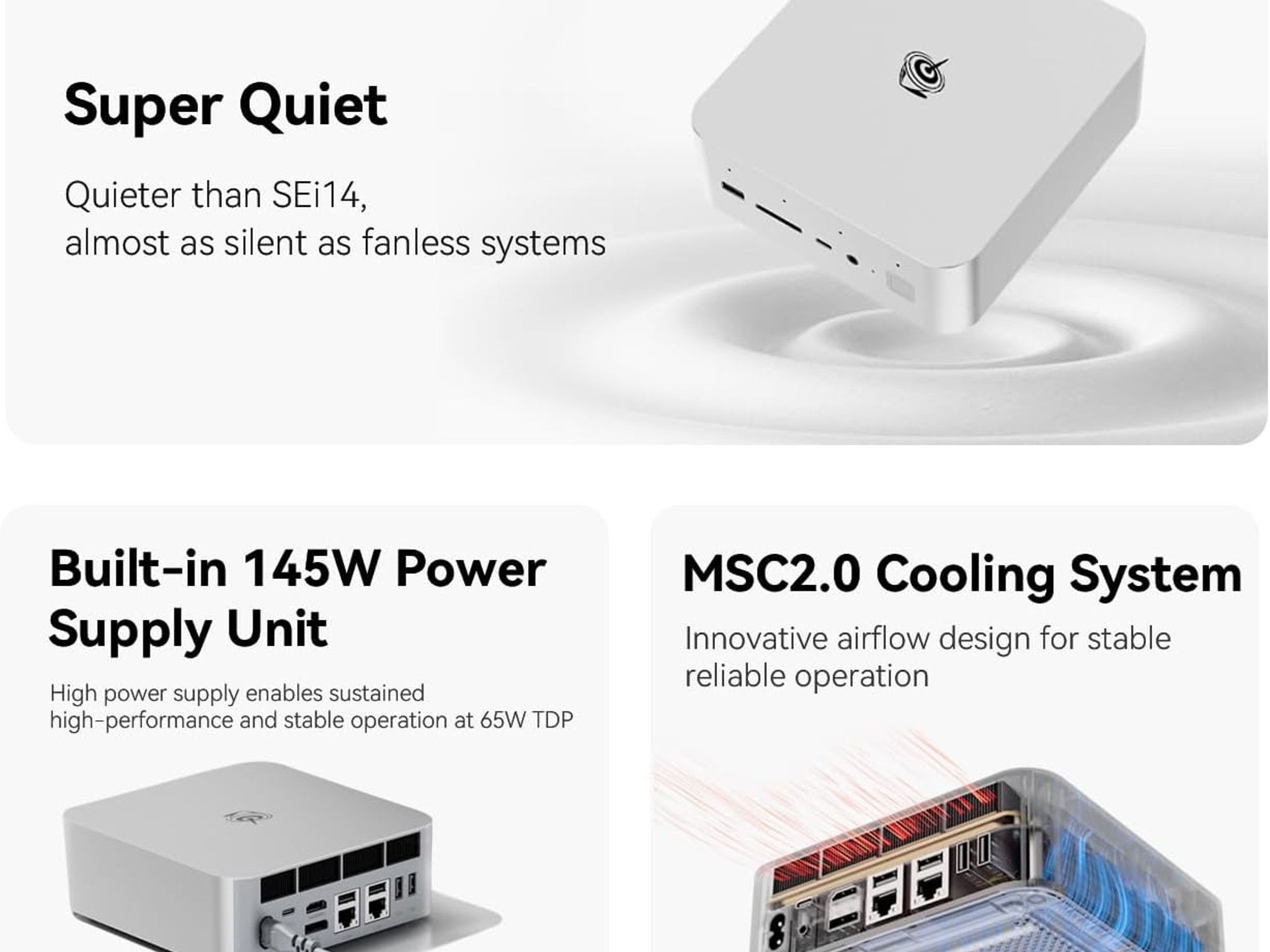 Beelink GTi12 Mini PC + EX Docking Station, Intel Core i9-12900H (14C/20T, up to 5.0GHz)