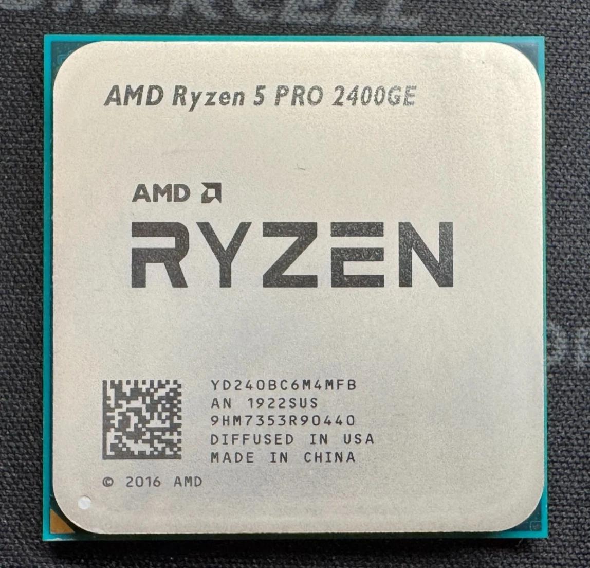 AMD Ryzen 5 PRO 2400GE 3.2GHZ 3.8MHZ Turbo Radeon RX Vega 11