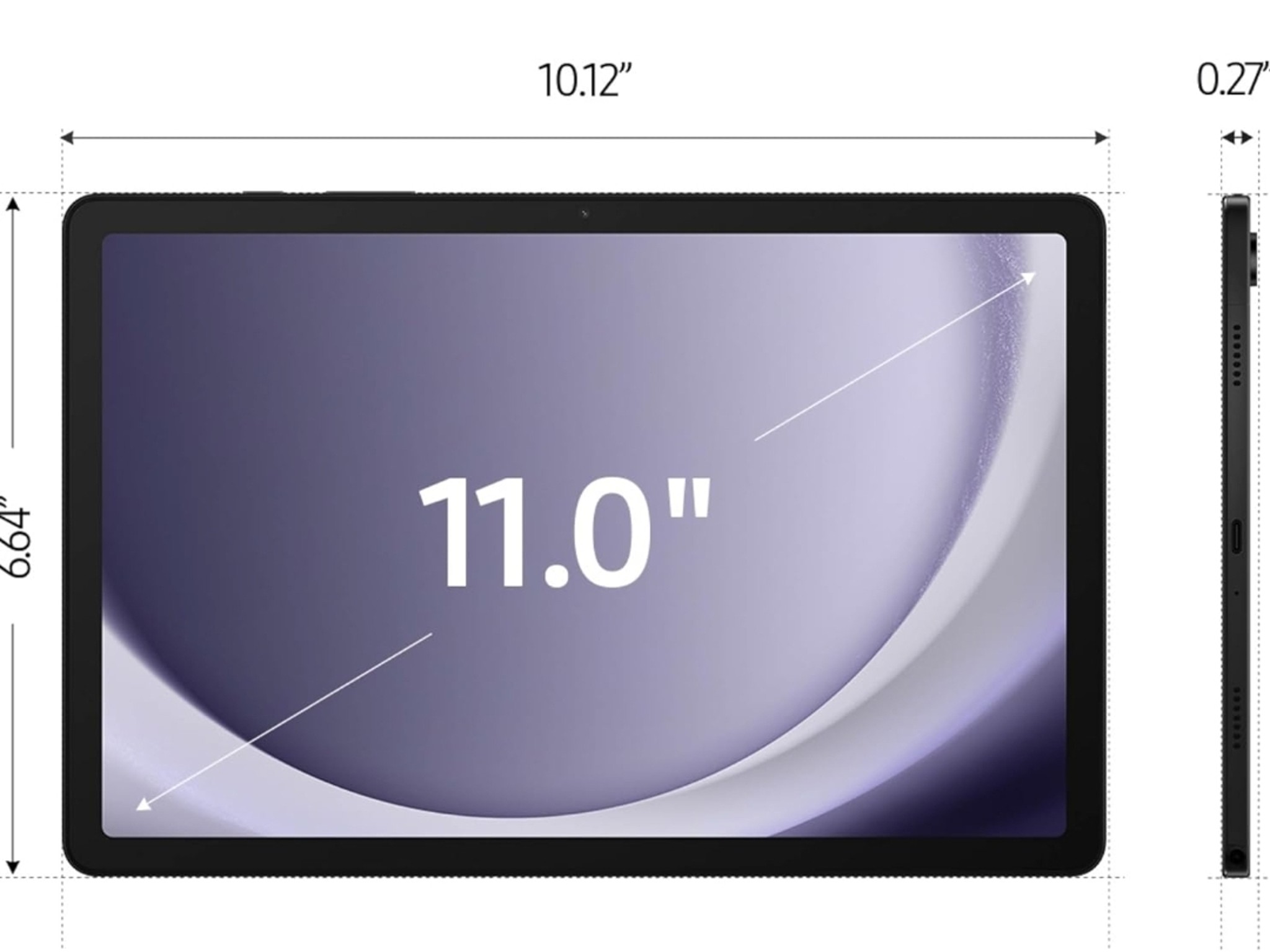 SAMSUNG Galaxy Tab A9+ Plus 11” 128GB Android Tablet, Big Screen, Quad Speakers, Upgraded Chipset