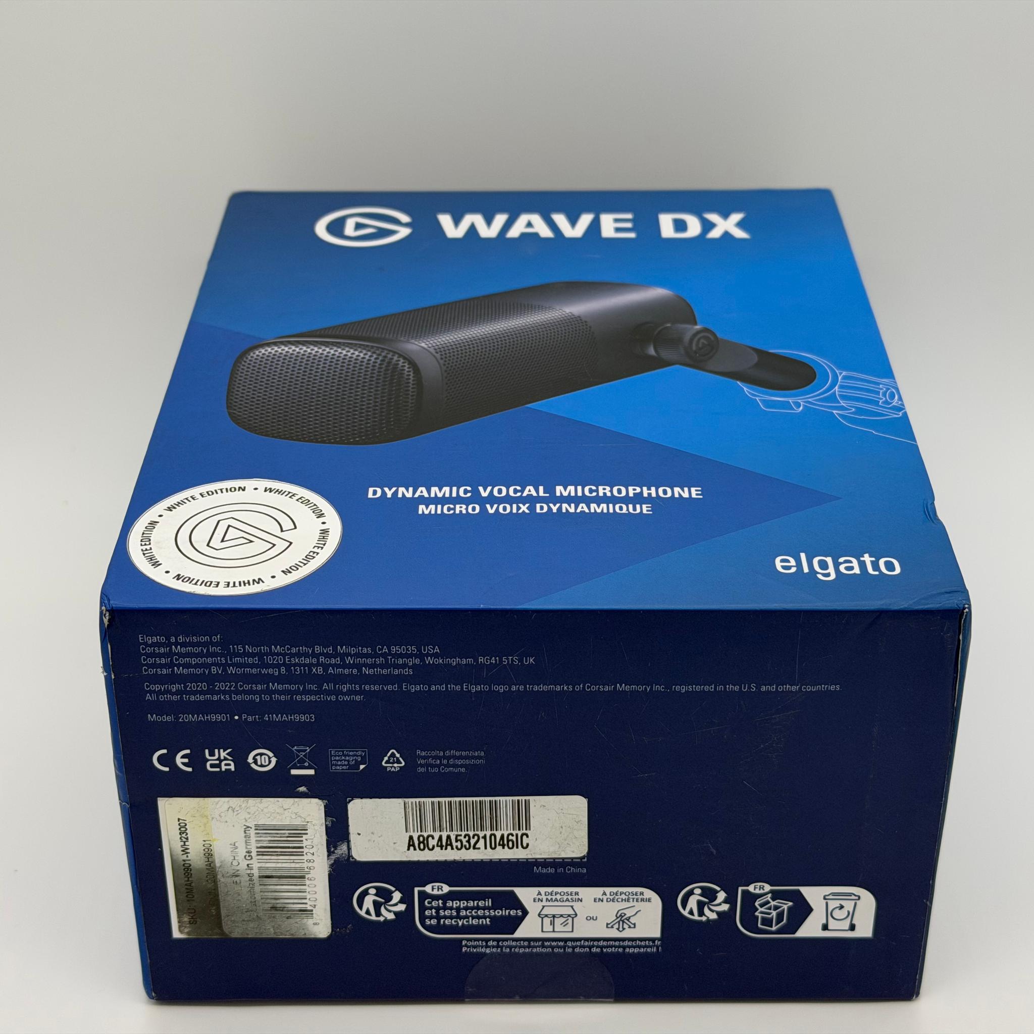 Elgato Wave DX Dynamic Microphone – White Edition