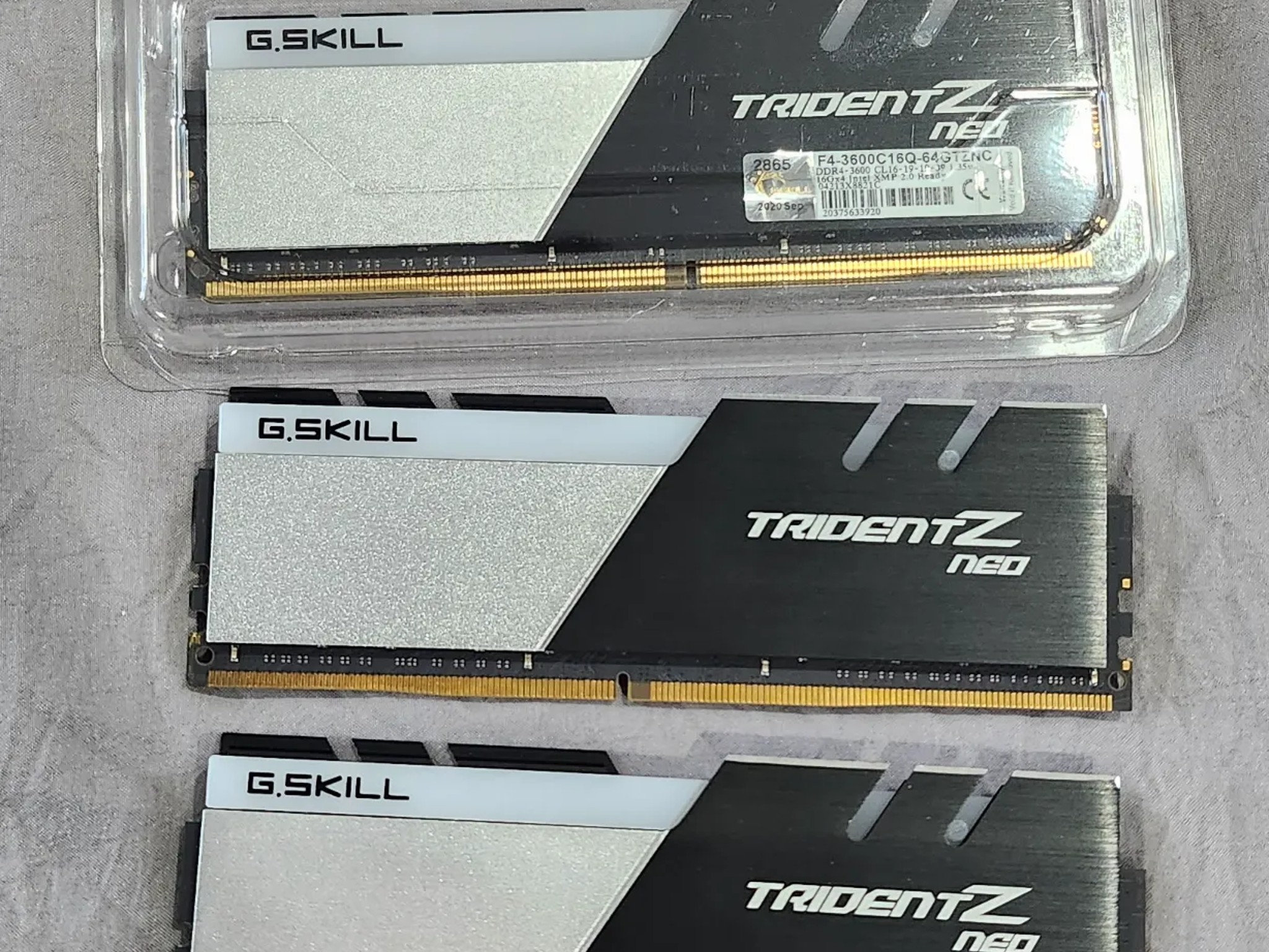 G.Skill Trident Z Neo Series (Intel XMP) DDR4 RAM 64GB (4x16GB) 3600MT/s CL16-19-19-39. Quad-Channel