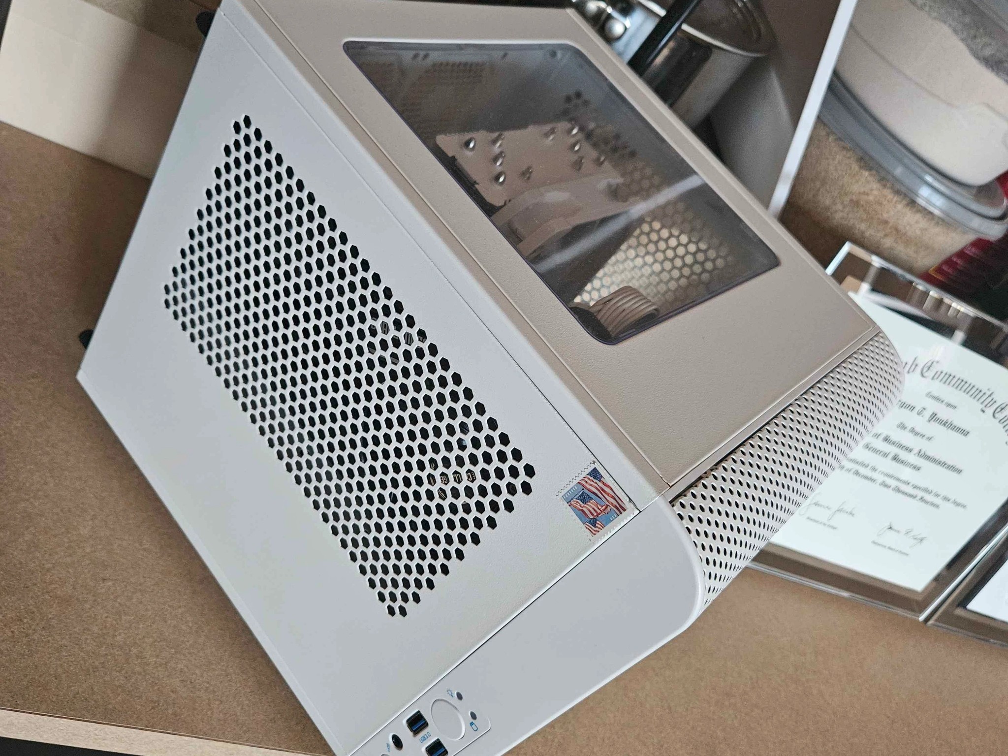 AMD Ryzen 5 5600X3D & Intel Arc A750 Mashup ITX Game Cube w/ 32GB DDR4 3200 mt/s CL16 & 2TB NVMe SSD