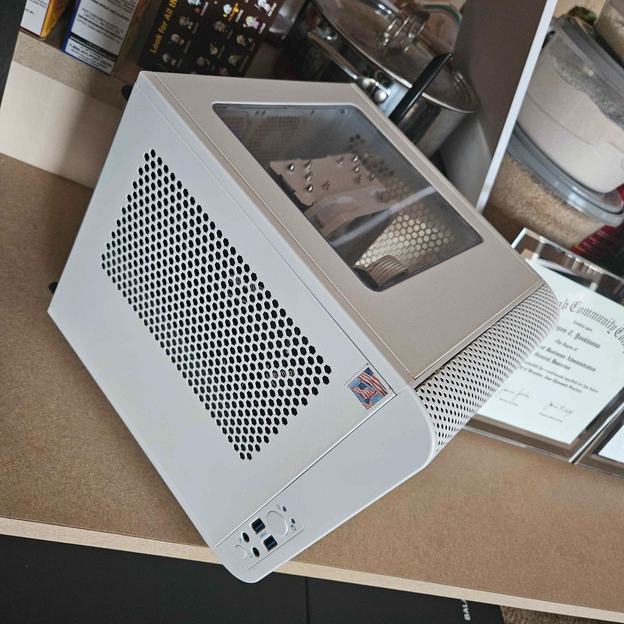 AMD Ryzen 5 5600X3D & Intel Arc A750 Mashup ITX Game Cube w/ 32GB DDR4 3200 mt/s CL16 & 2TB NVMe SSD