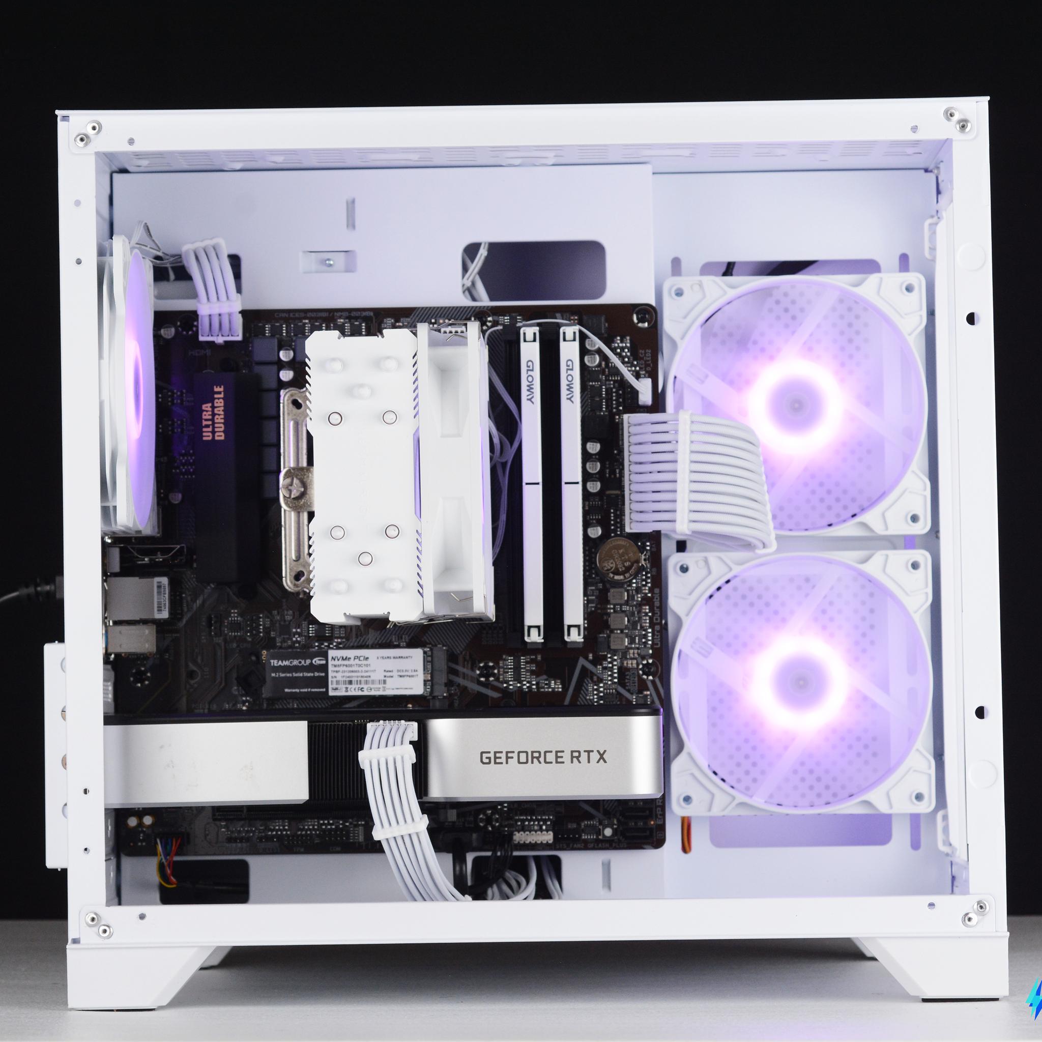 ⚪🟣 BLOOM: 1080p Streaming & Gaming PC | RTX 3060 Ti, Ryzen 5, 32GB DDR4, 1TB SSD