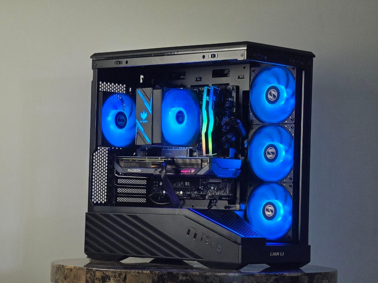 FREE SHIP 🖤🌈 Black RGB Gaming PC | RX 9060 XT 16 GB | AMD Ryzen 7 5700X | 1 TB NVME | 32 GB DDR4