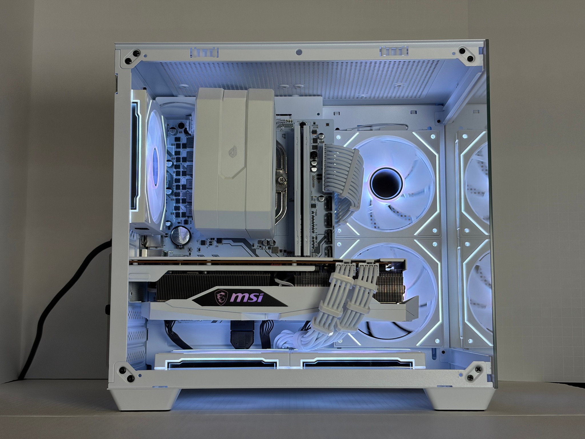 🔥 Arctic Halo | RX 6700 XT + Ryzen 5 5600 | All-White Gaming PC | 16GB RAM