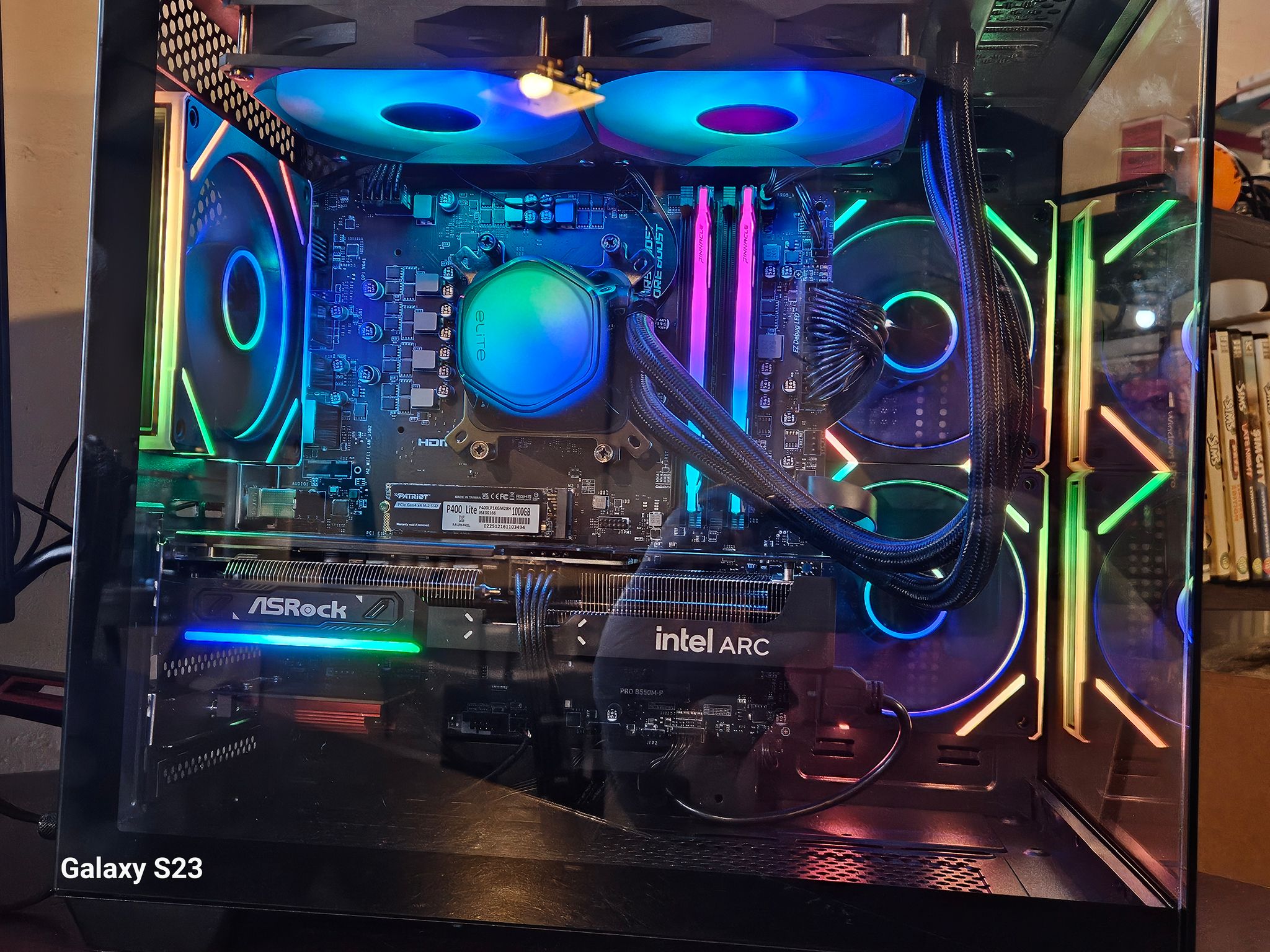 🔥 RYZEN 5 5600X + INTEL ARC B570 10GB | 32GB RGB RAM | 1TB NVMe SSD | 240MM LIQUID COOLING 🔥