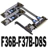 JMT PCIe 4.0 X16 To X8/X8 MCIO Bifurcation Adapter Card (50cm)