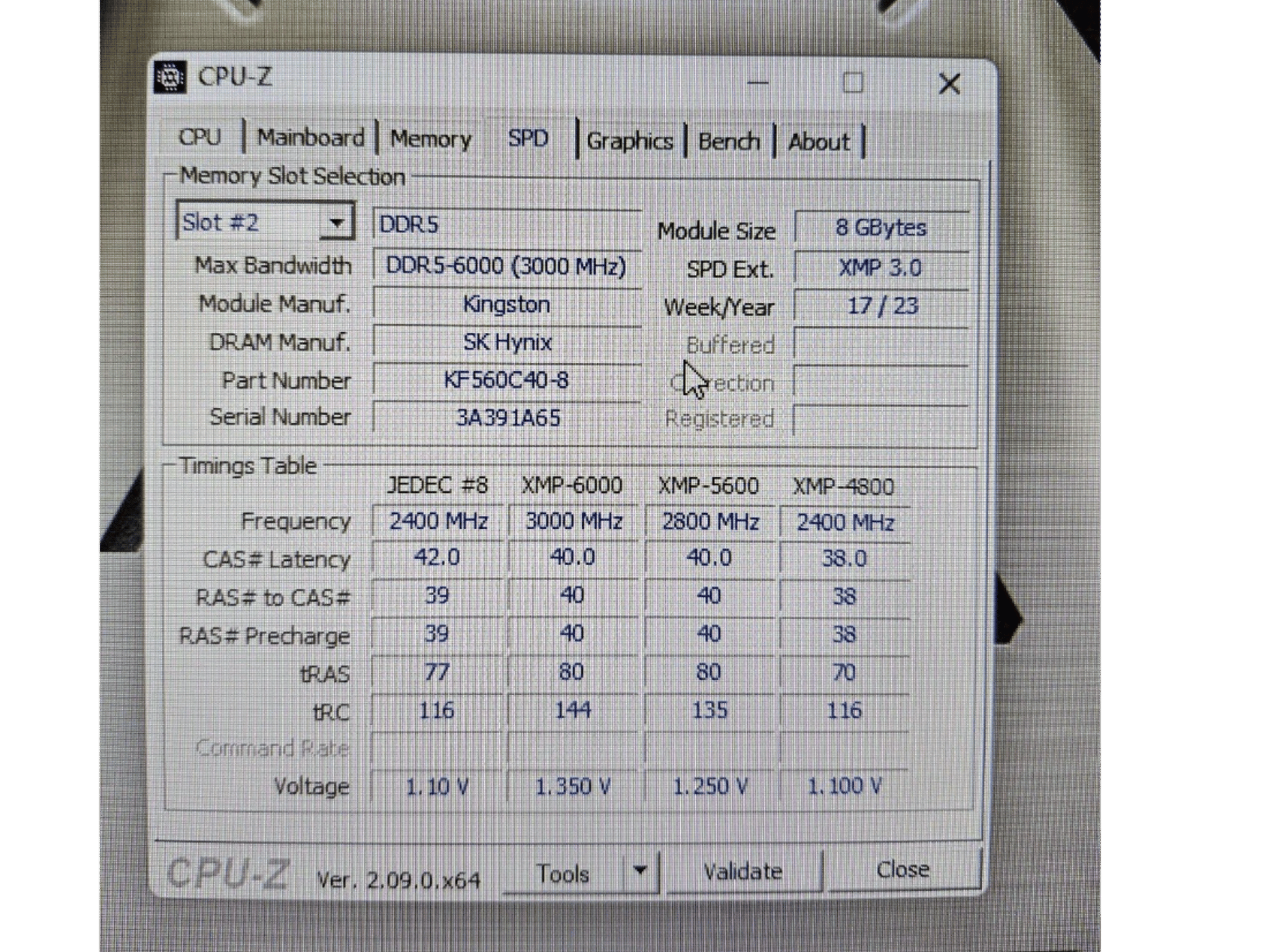 Kingston FURY Beast 16g (2x8gb) DDR5 6000mhz DRAM