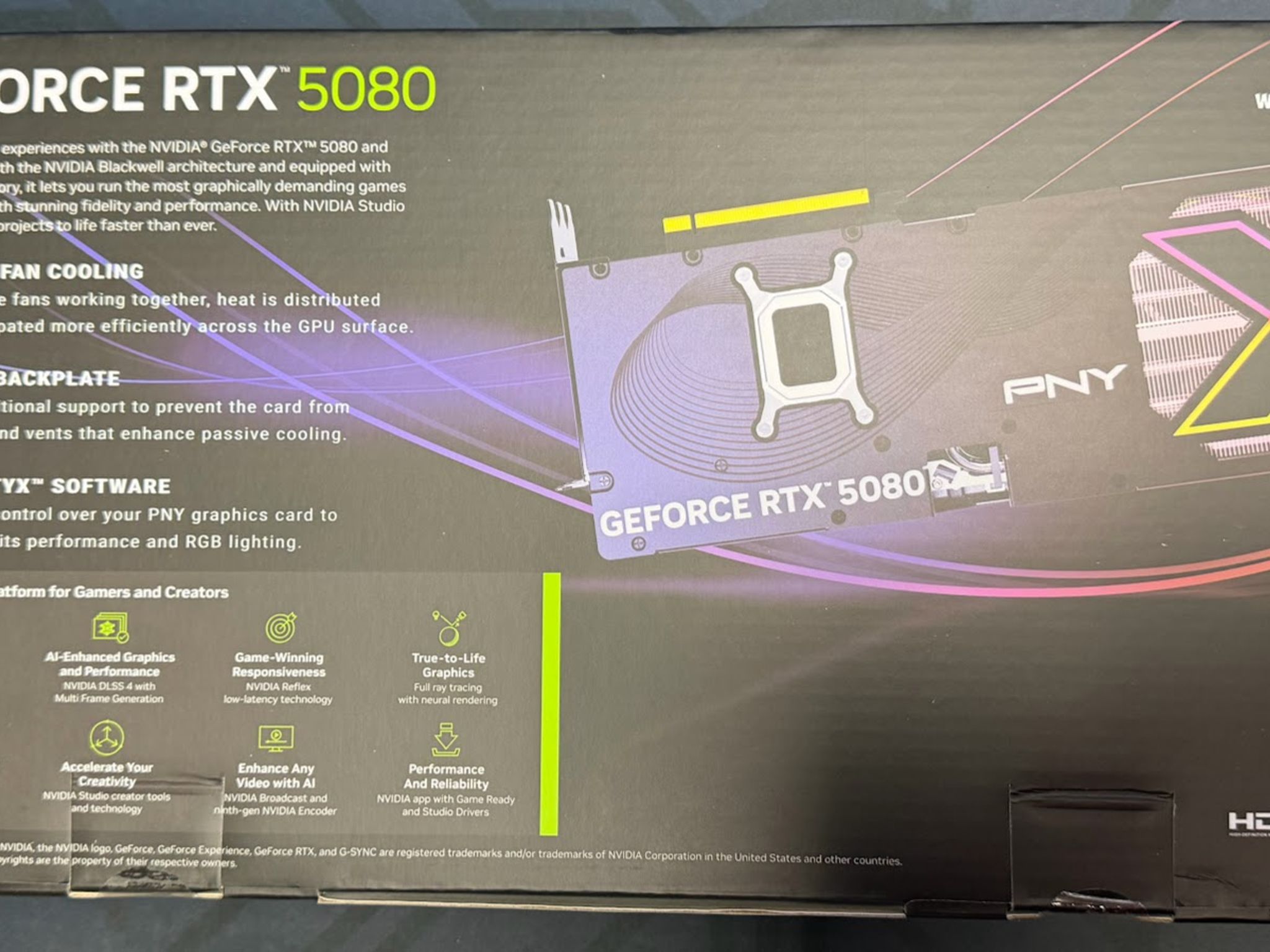 PNY GeForce RTX 5080 Overclocked Triple Fan