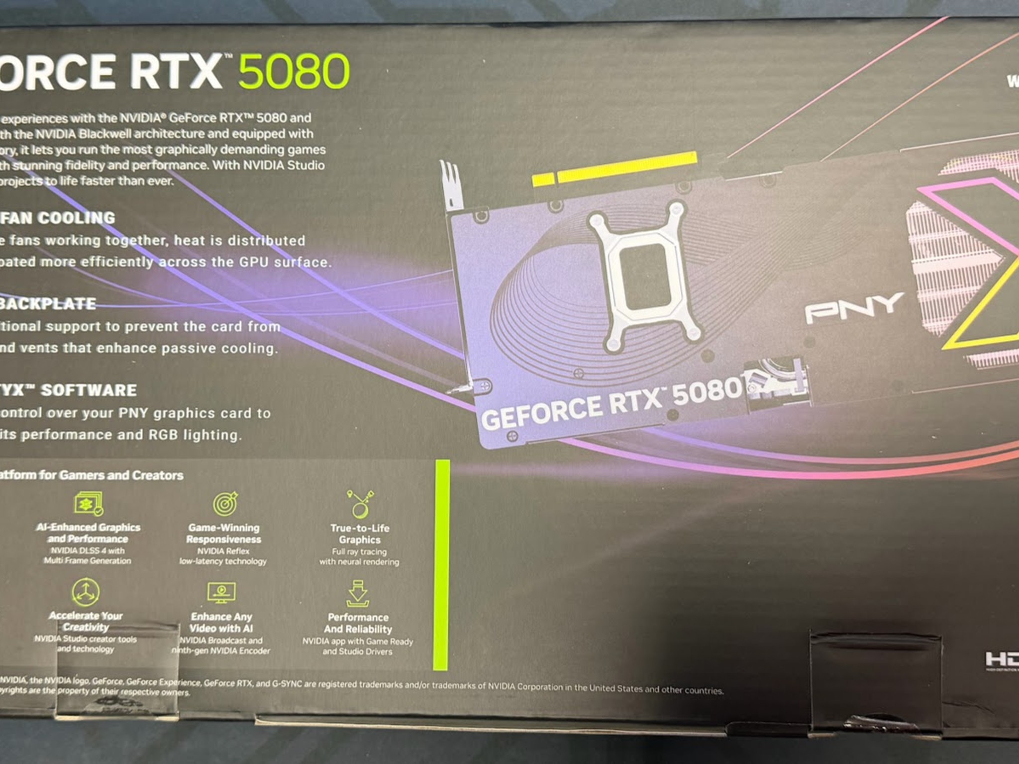 PNY GeForce RTX 5080 Overclocked Triple Fan