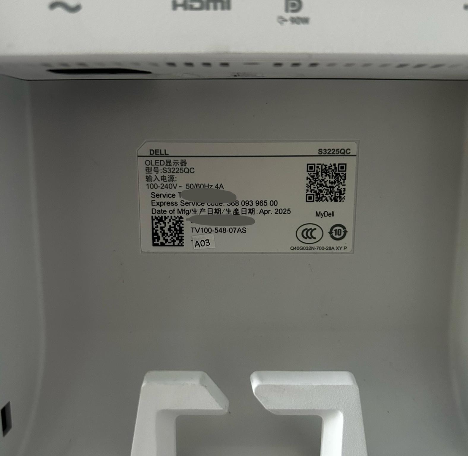 New Dell 32” 4K QD-OLED Monitor – (S3225QC)