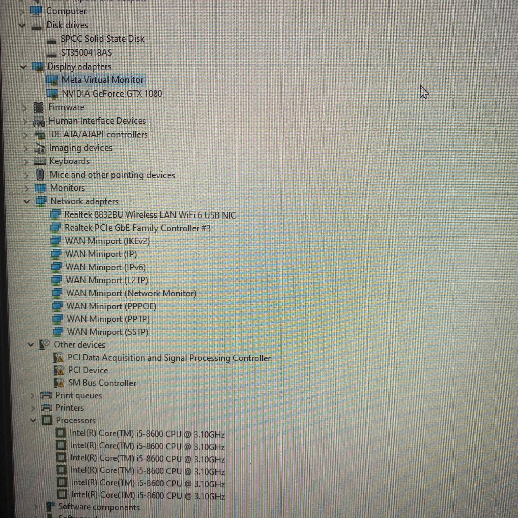 Gaming PC - GTX 1080, Intel i5-8600, 1TB SATA SSD, 500GB HDD, 16GB DDR4, Windows 10, ARGB, WiFi