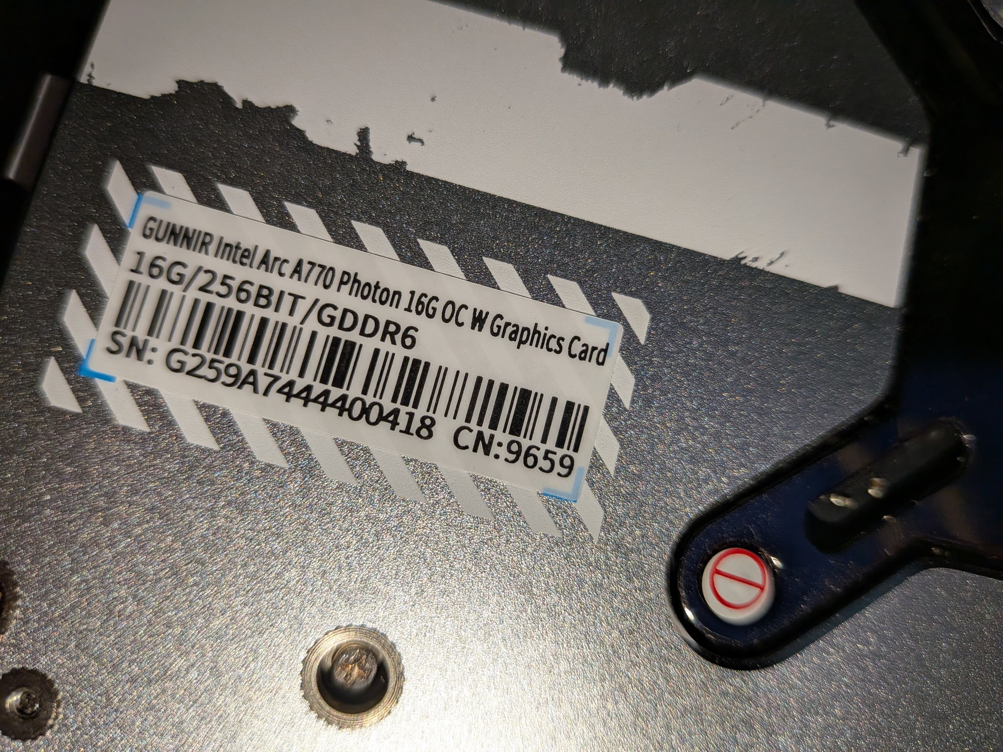 GUNNIR Intel Arc A770 Photon OC 16GB GDDR6