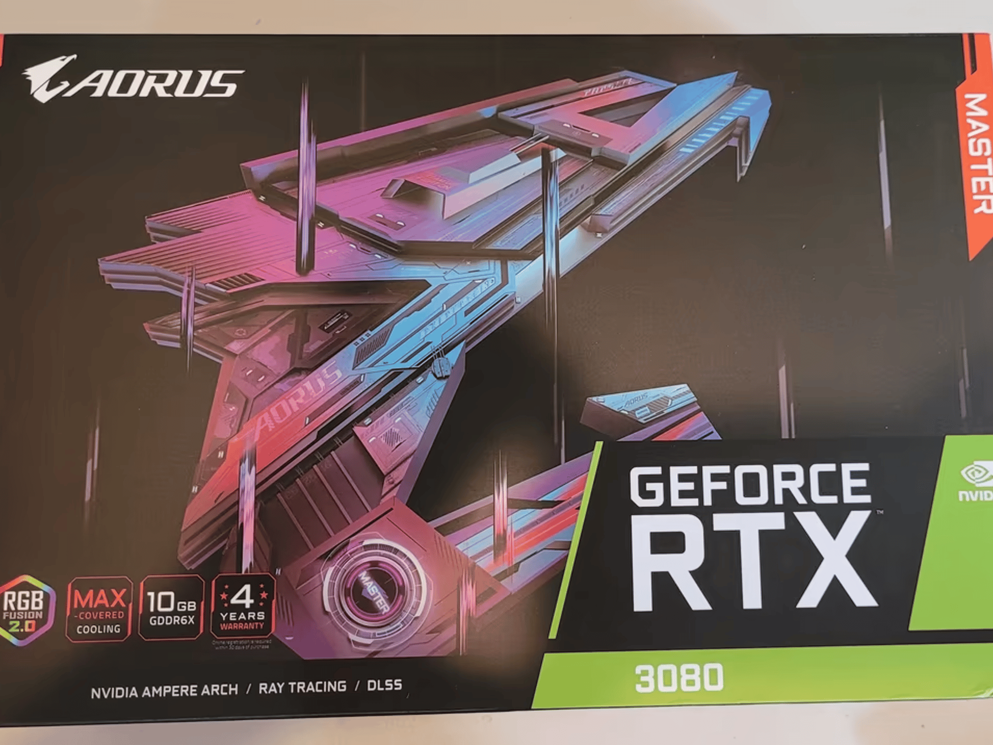 GIGABYTE AORUS Nvidia GeForce RTX 3080 MASTER 10GB GDDR6X Graphics Card - Rev. 2