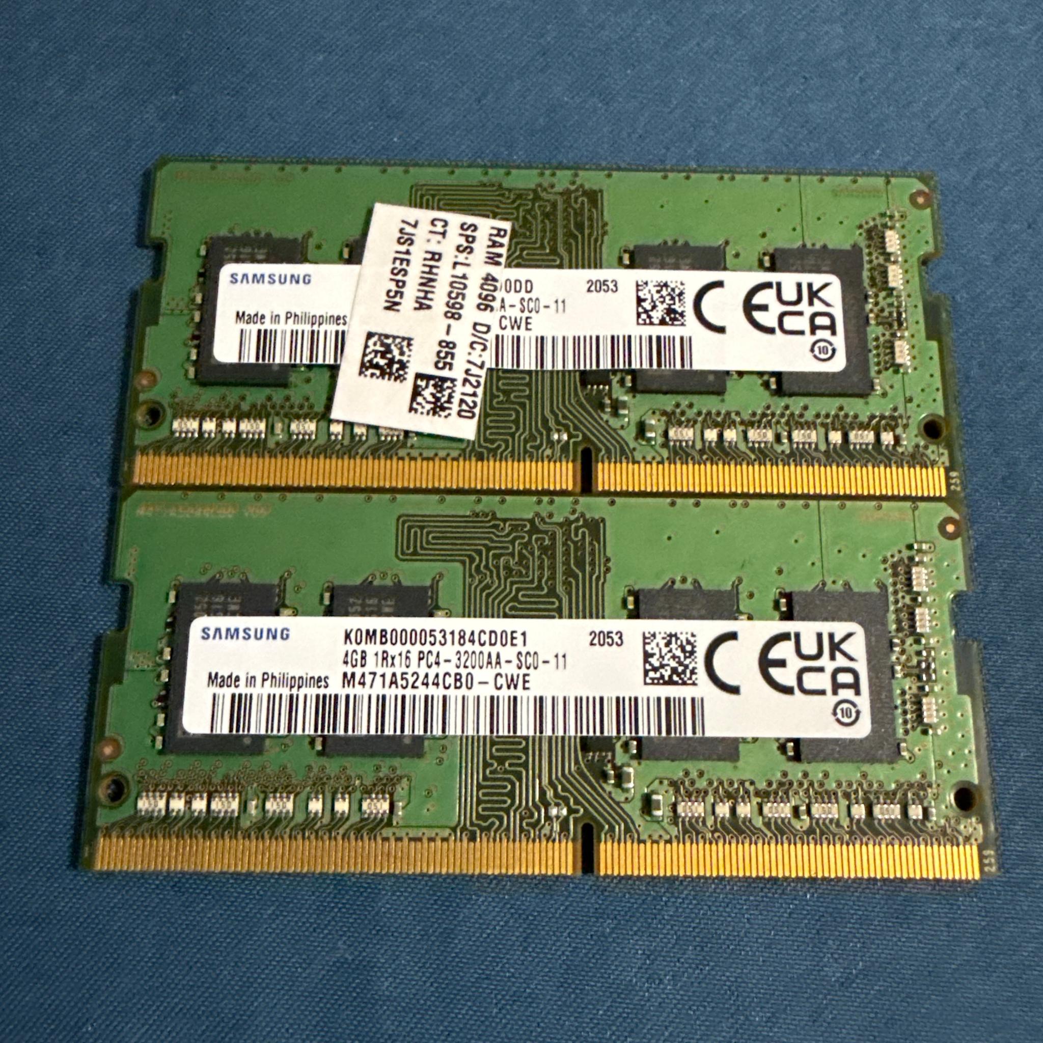 Samsung ddr4 4gb 3200mhz laptop ram