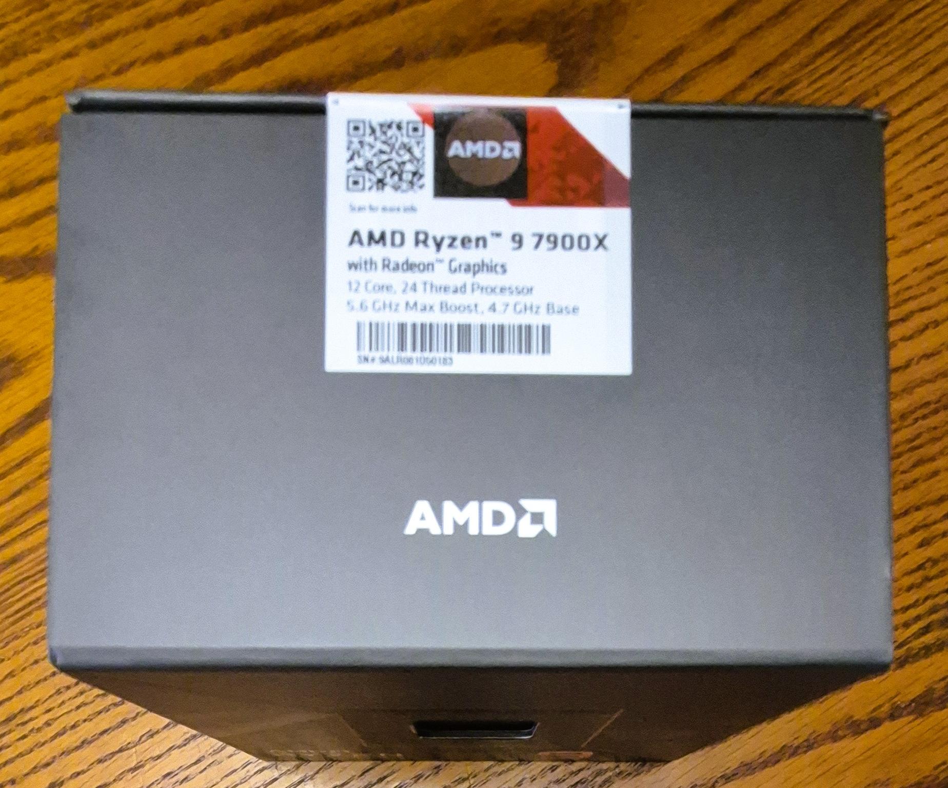 New AMD Ryzen 9 7900x Processor (5.6 GHz, 12 Cores, LGA 1718/Socket AM5-Boxed