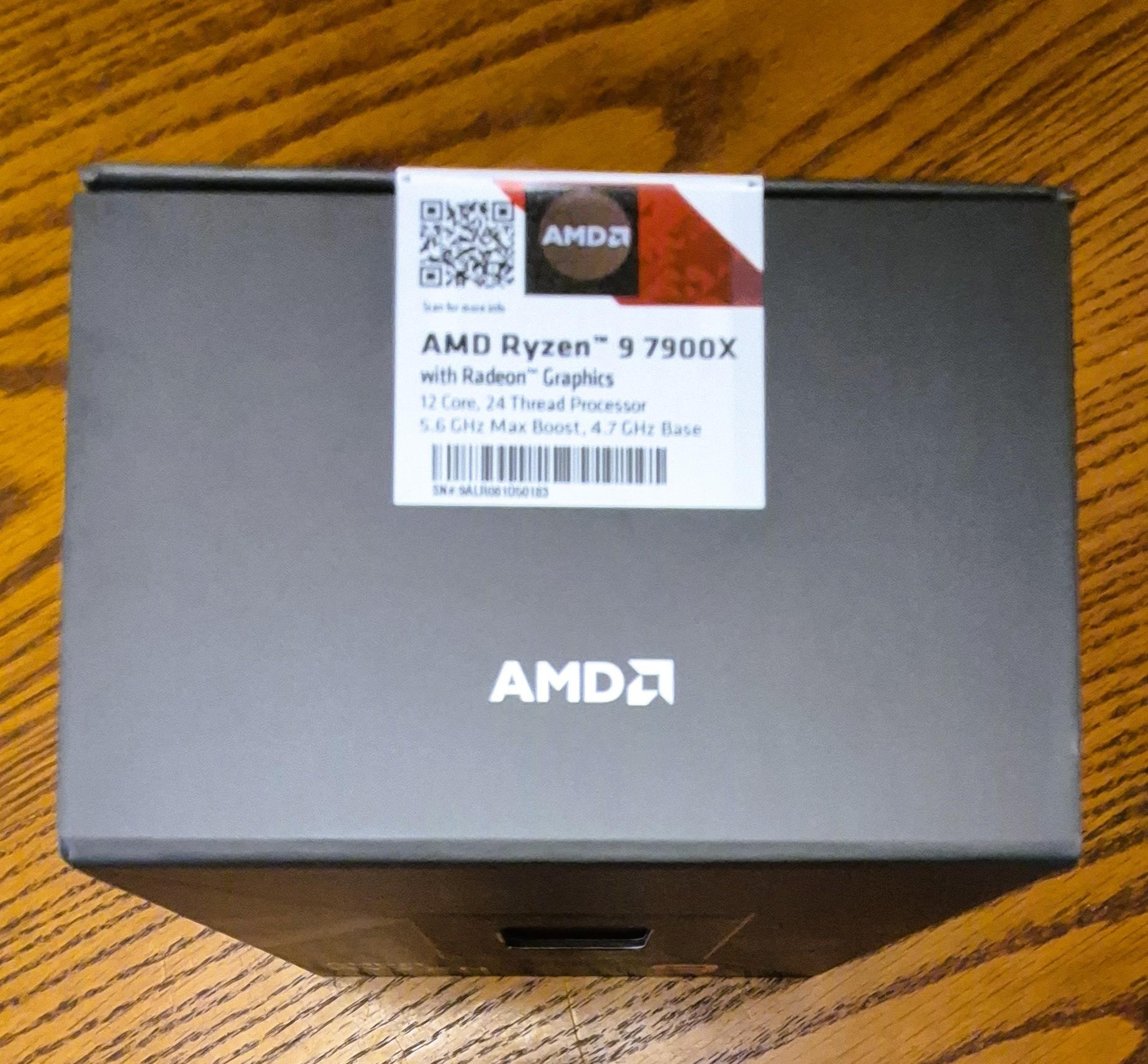 New AMD Ryzen 9 7900x Processor (5.6 GHz, 12 Cores, LGA 1718/Socket AM5-Boxed