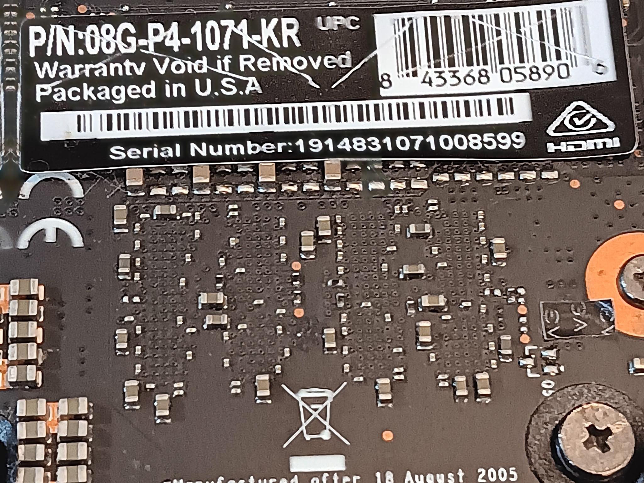 EVGA GeForce RTX-2070 8GB 08G-P4-1071-KR GPU Tested