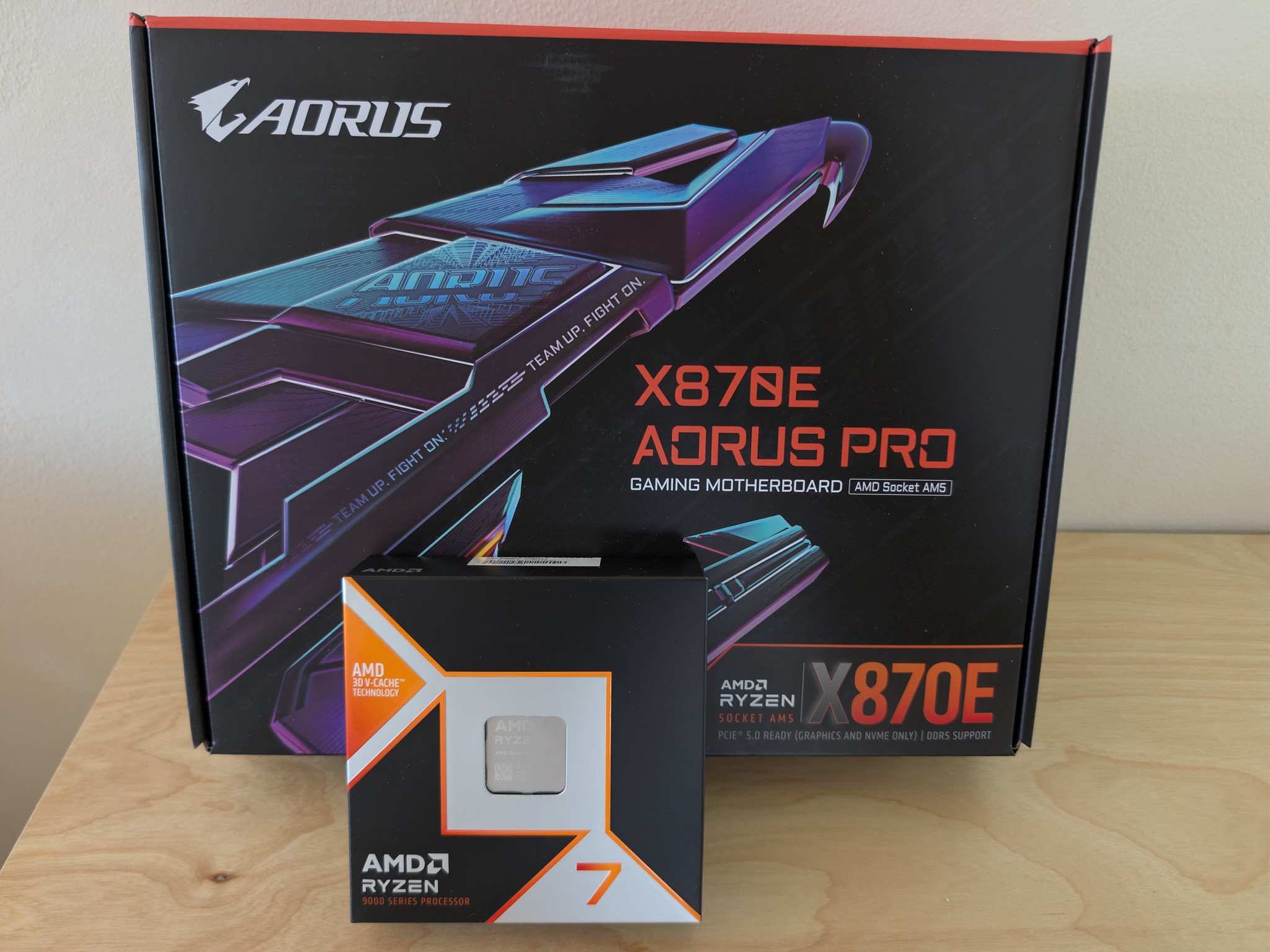 Brand New Ryzen 7 9800X3D + Gigabyte X870E AORUS PRO