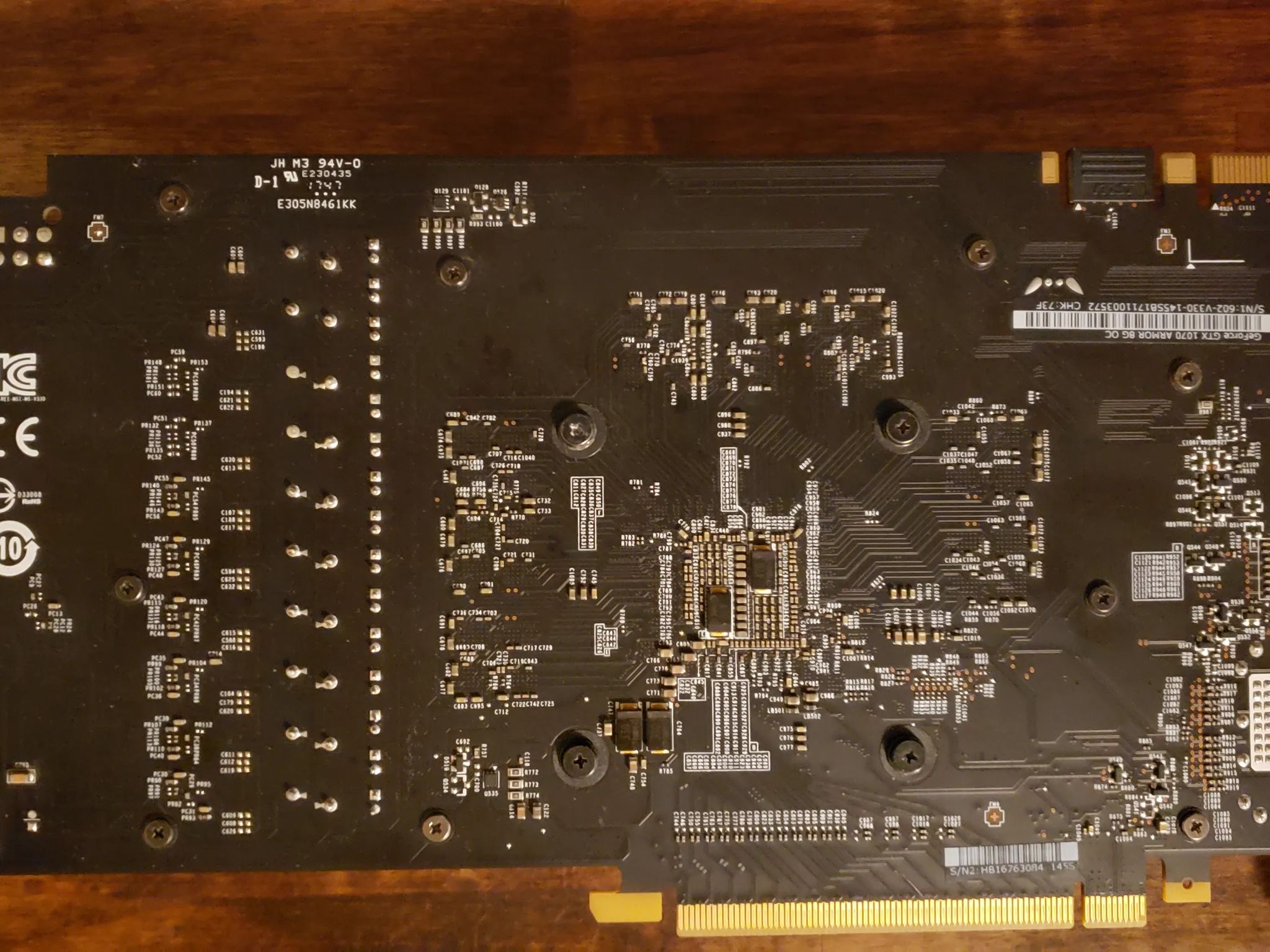MSi GTX 1070 Armor 8G OC graphics card