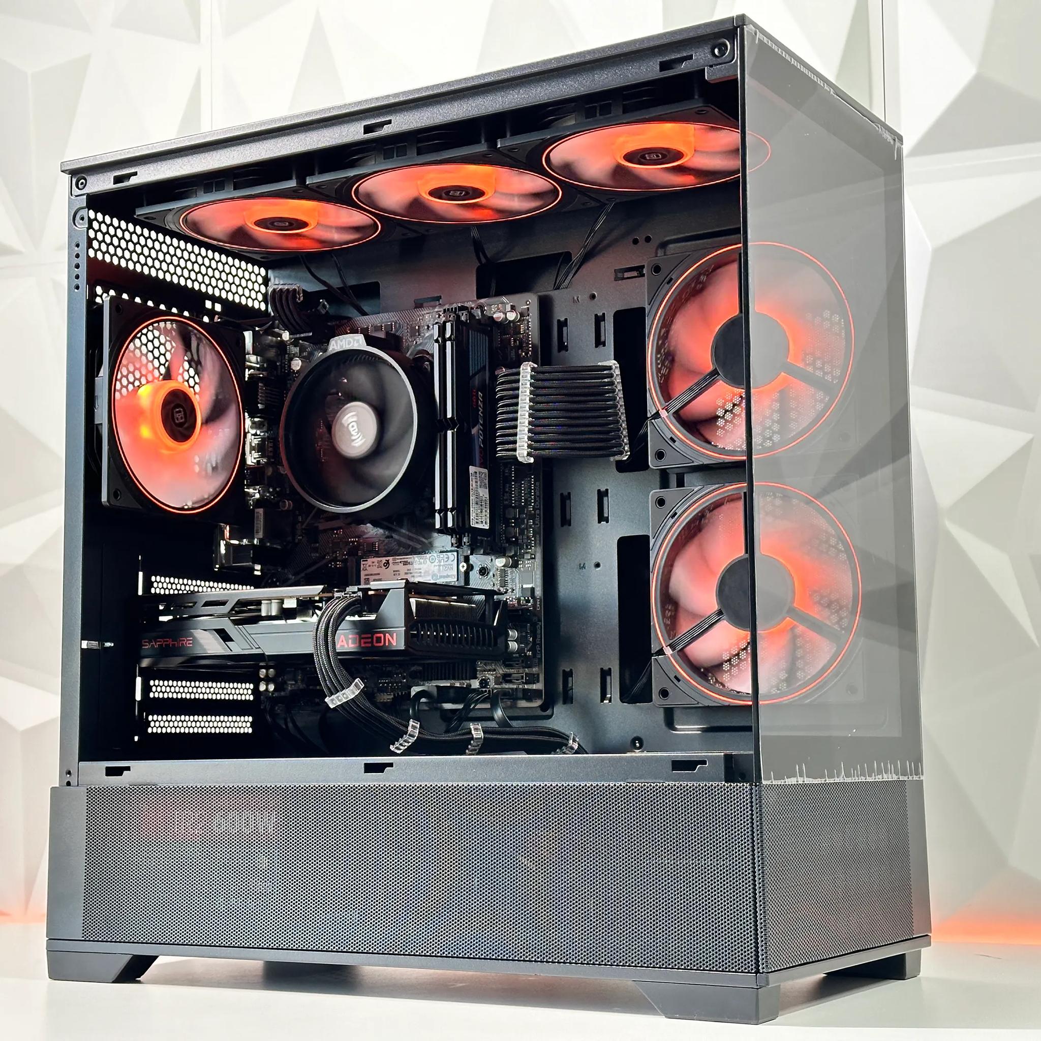 💥4️⃣➡💵1080P|| Gaming PC🚀AMD RX 6600 8GB🚀AMD Ryzen 5 3600🚀16GB DDR4🚀750GB  SSD