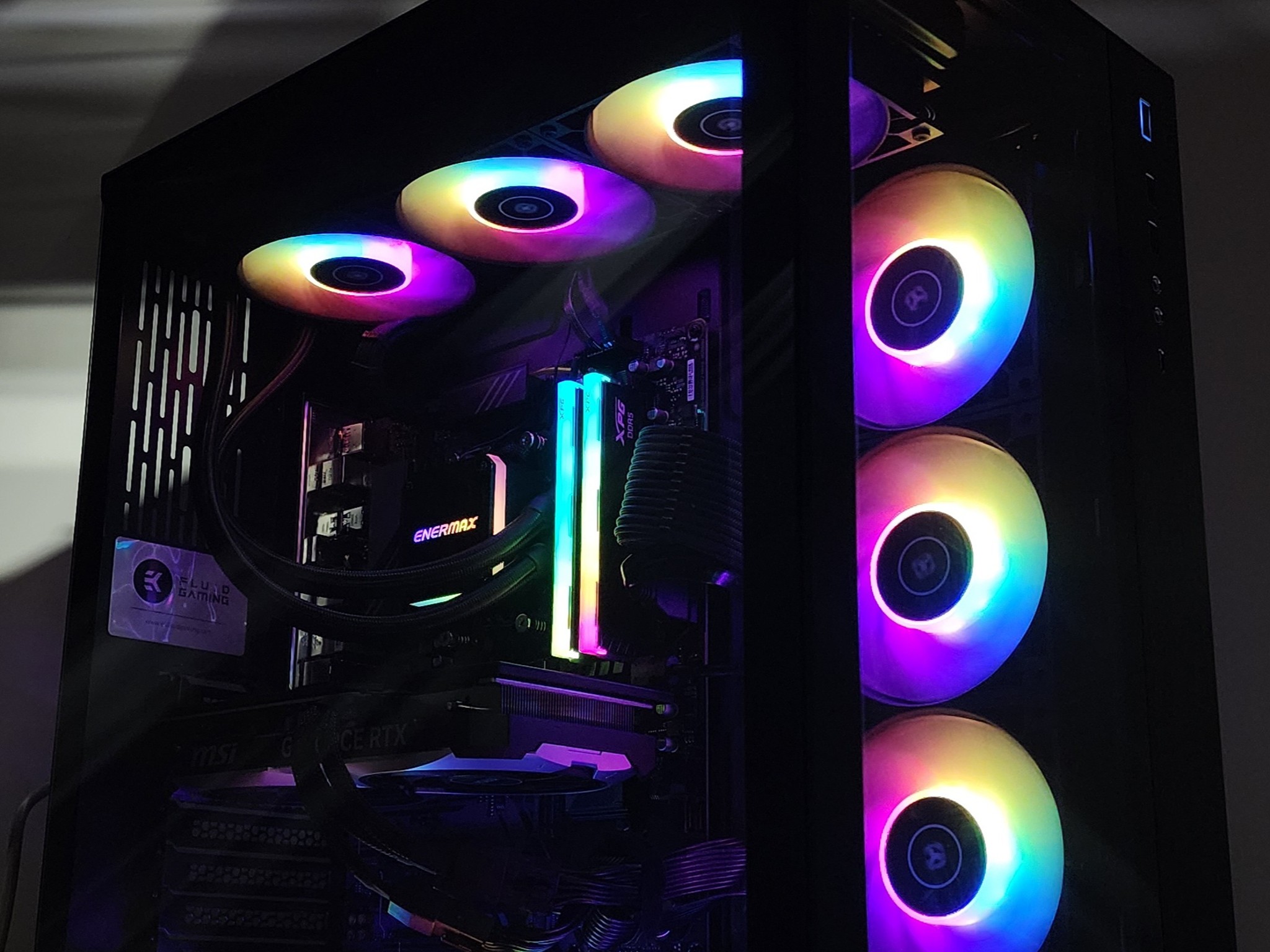 Gaming PC Ryzen 9 9900X 32GB RAM 2TB SSD RTX 4070 SUPER 12GB Windows 11 Computer