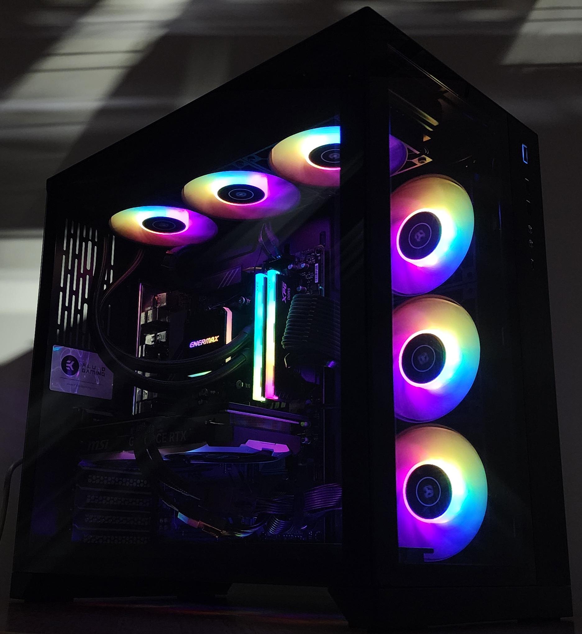 Gaming PC Ryzen 9 9900X 32GB RAM 2TB SSD RTX 4070 SUPER 12GB Windows 11 Computer