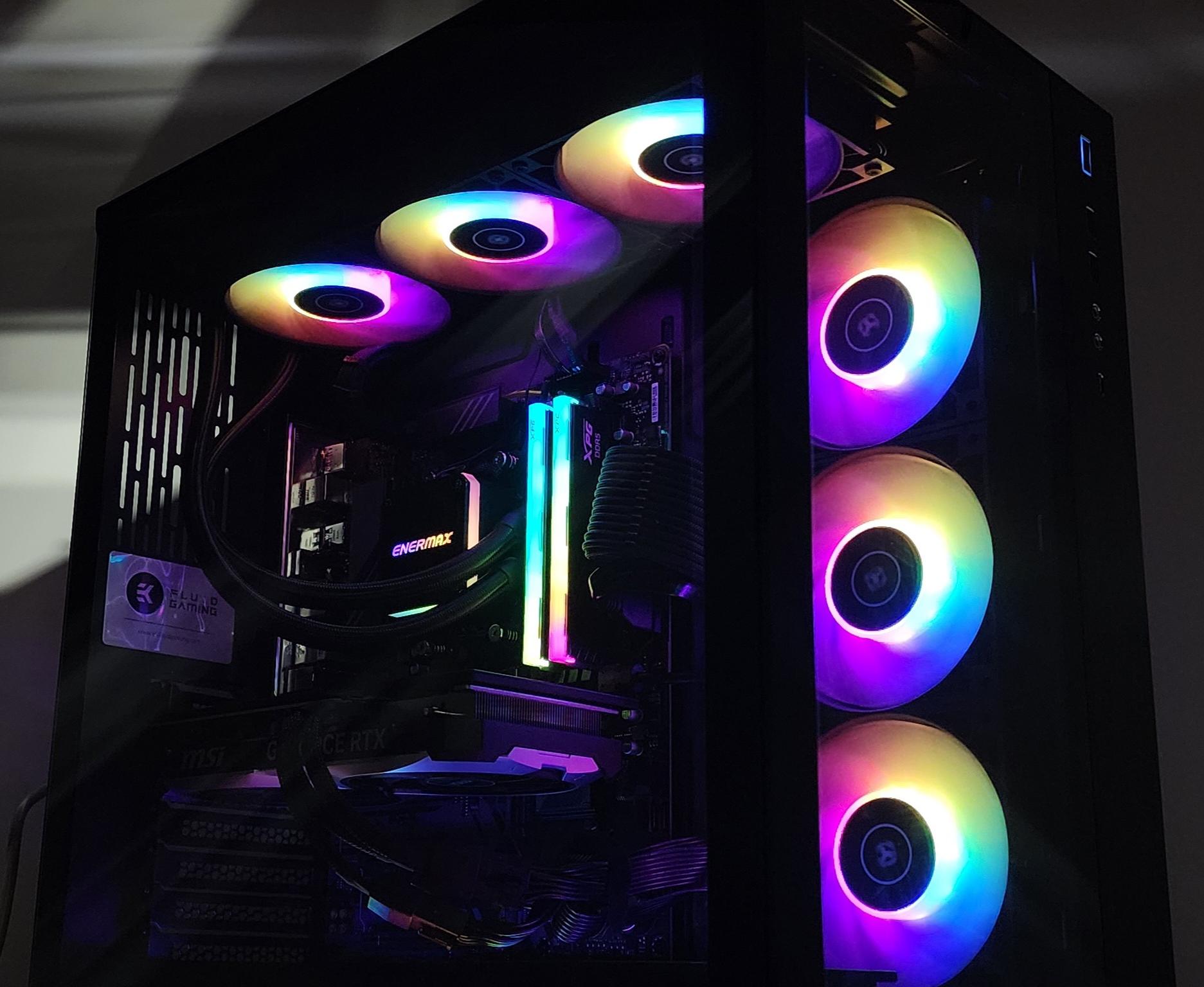Gaming PC Ryzen 9 9900X 32GB RAM 2TB SSD RTX 4070 SUPER 12GB Windows 11 Computer
