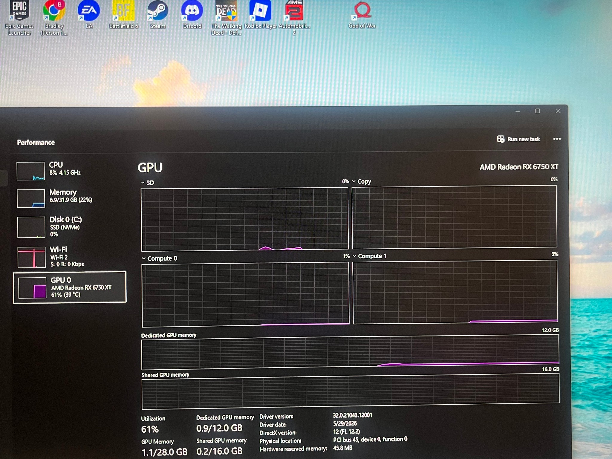 GIGABYTE GAMING OC Radeon RX 6750 XT