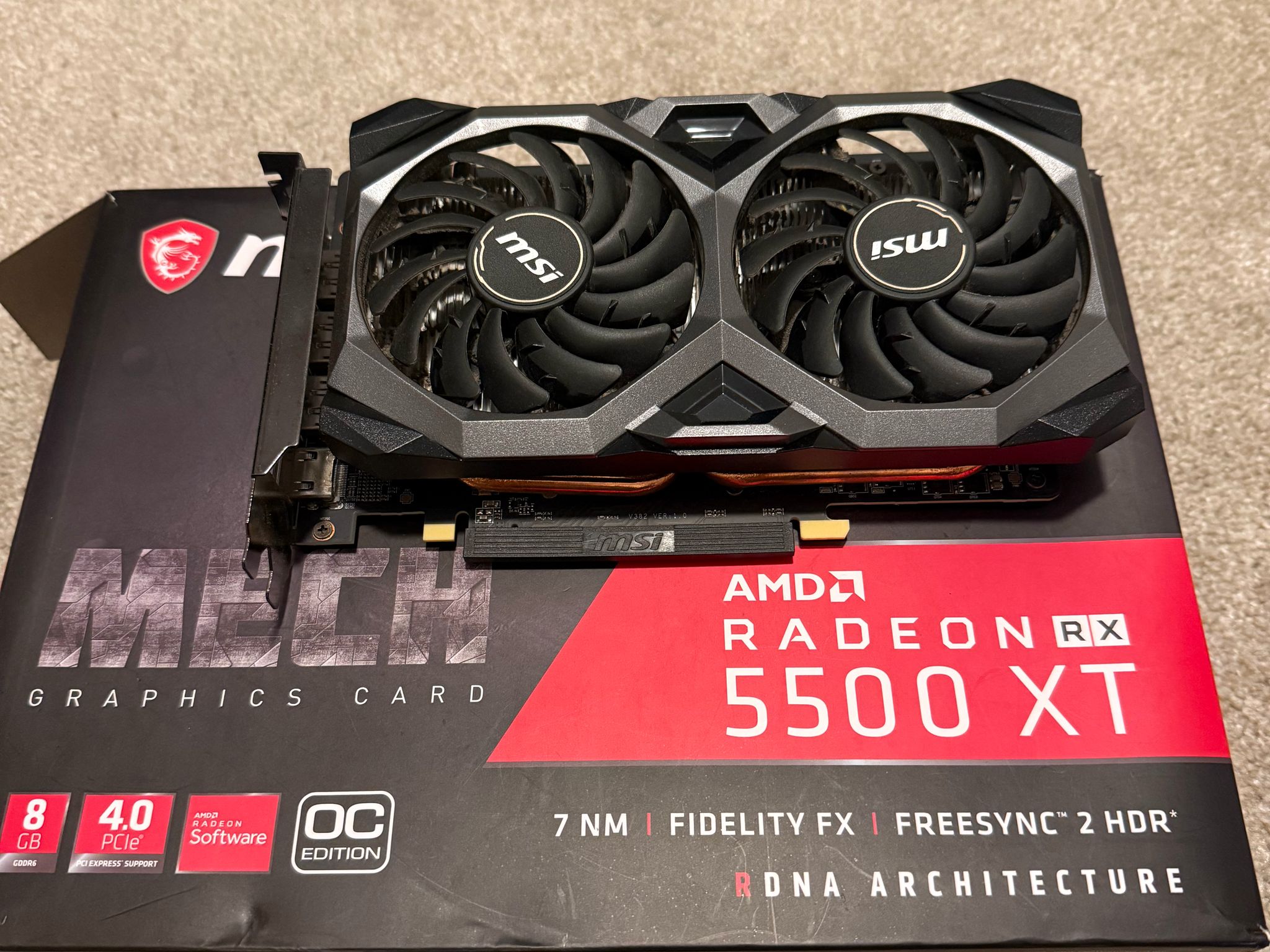 MSI Radeon RX 5500 XT MECH 8G OC