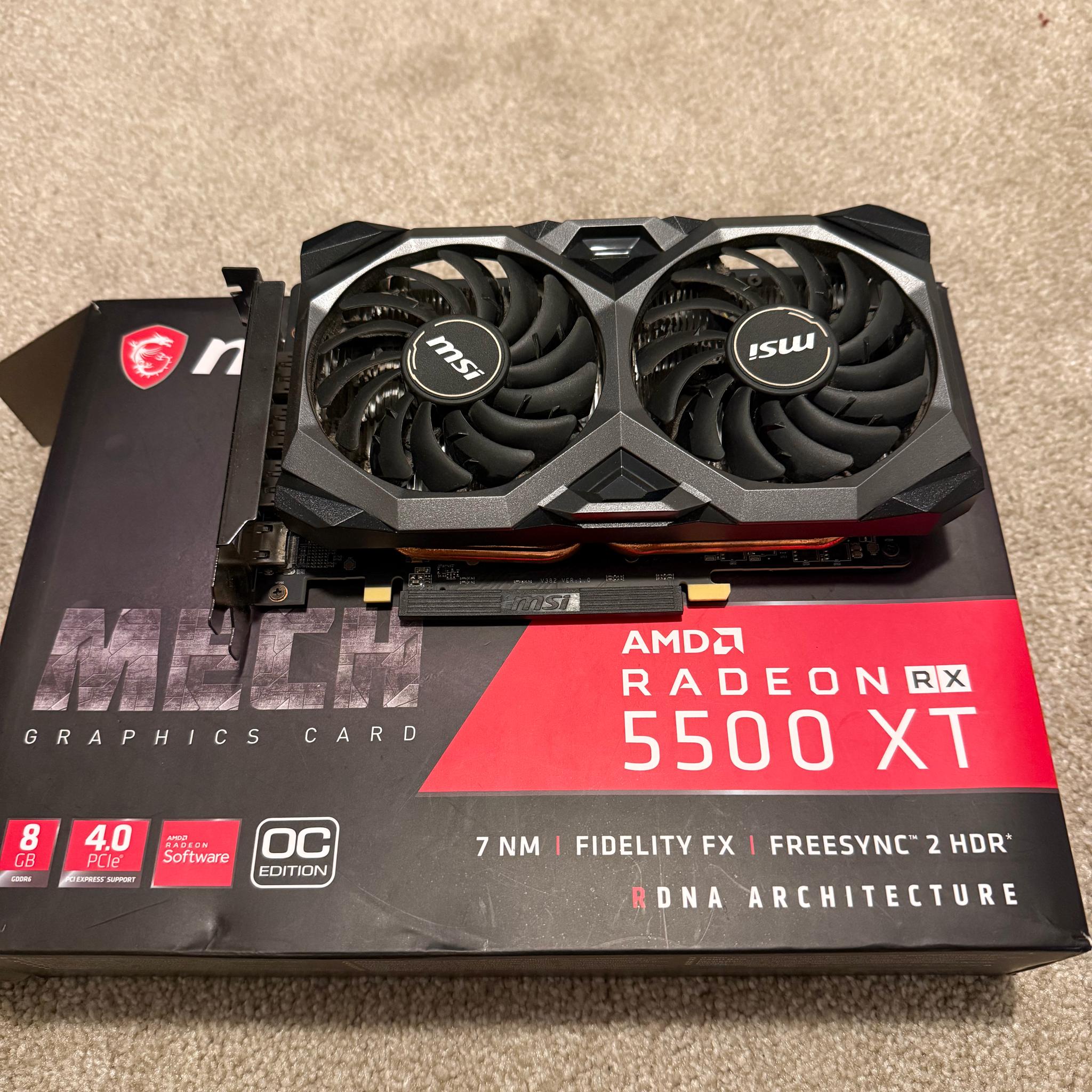 MSI Radeon RX 5500 XT MECH 8G OC