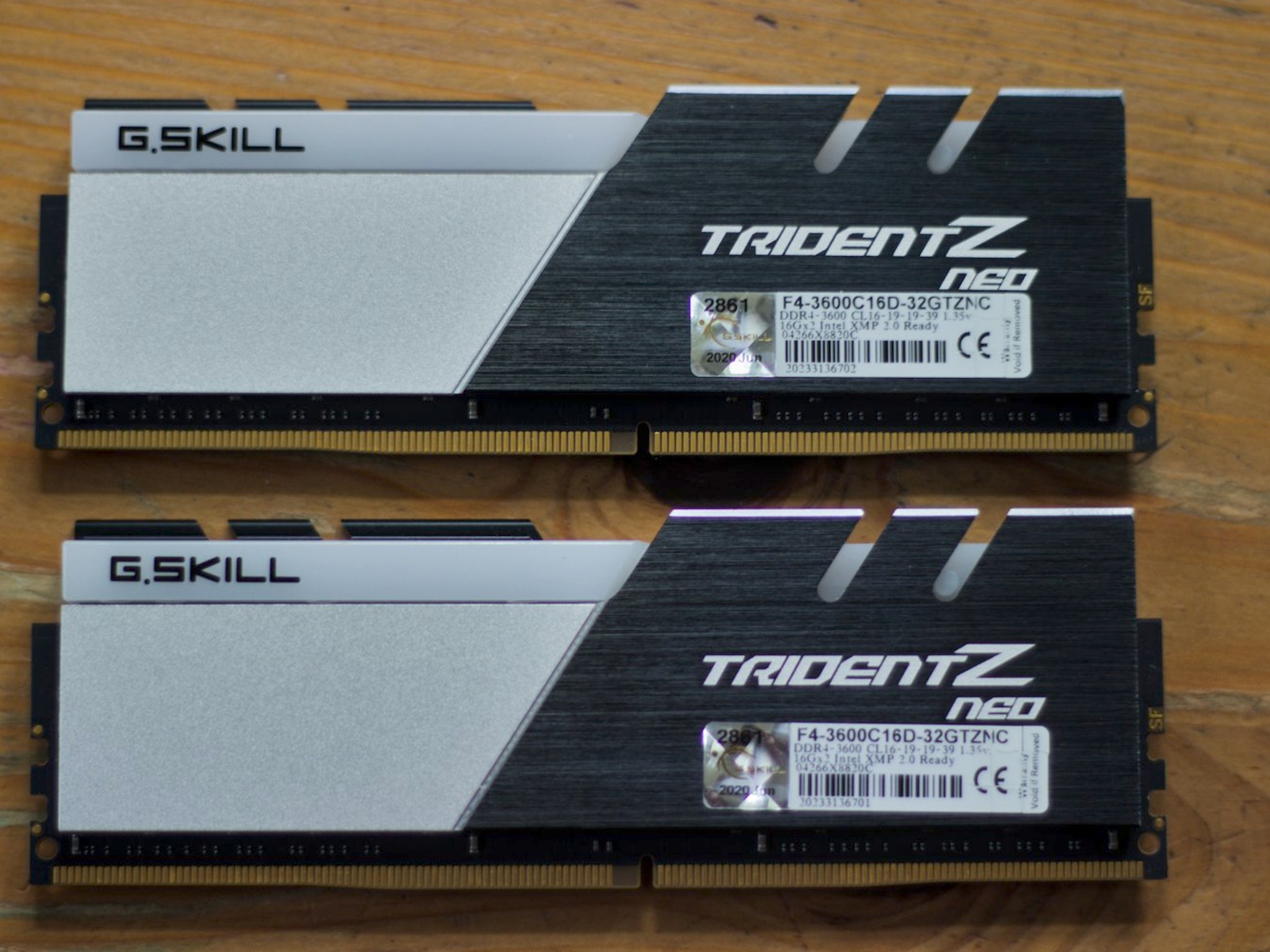 G.SKILL Trident Z RGB Series DDR4 RAM, 32GB (2x16GB) 3600MT/s CL16-19-19-39
