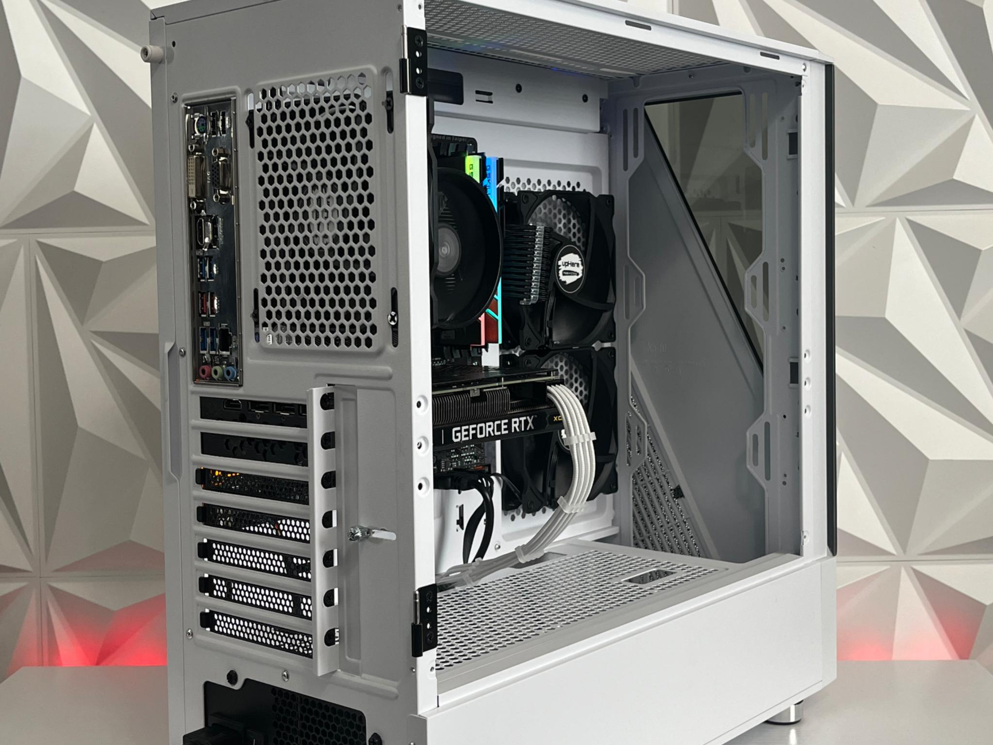 RTX 3060 12GB, Ryzen 5 2600X, 16GB RAM | White RGB Gaming Computer/PC