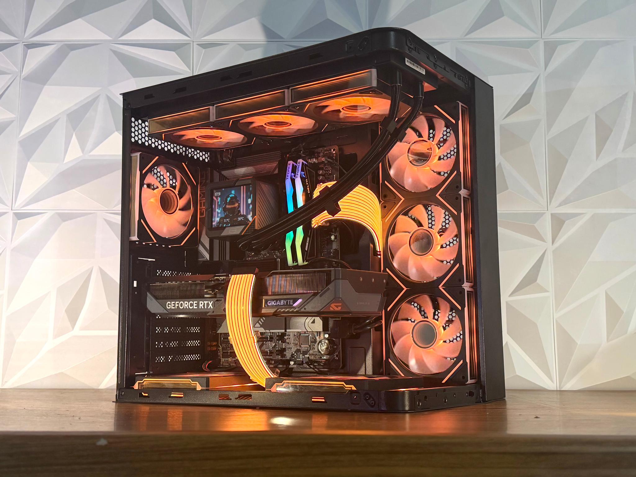 ⚡ Ryzen 7 7700X | RTX 5070 OC | DDR5 | 1TB NVMe | LCD AIO | Windows 11 Pro ⚡ “ROSEFIRE ELITE” PC