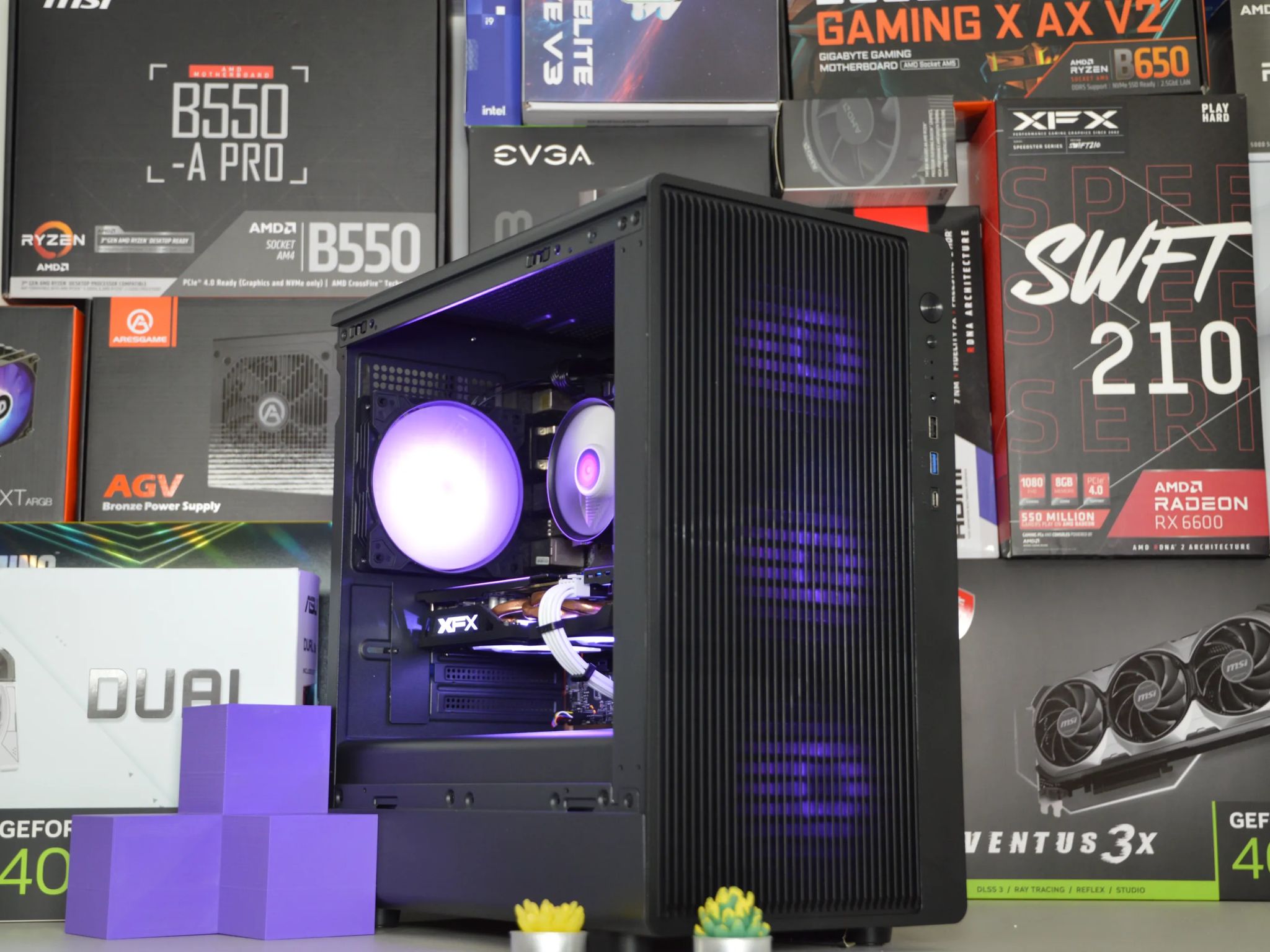 🏙️ BUDGET GAMING PC🏙️| RX 480 8GB | RYZEN 5 1500X | 16GB DDR4 RAM | 512GB NVME SSD | Blue Skies |