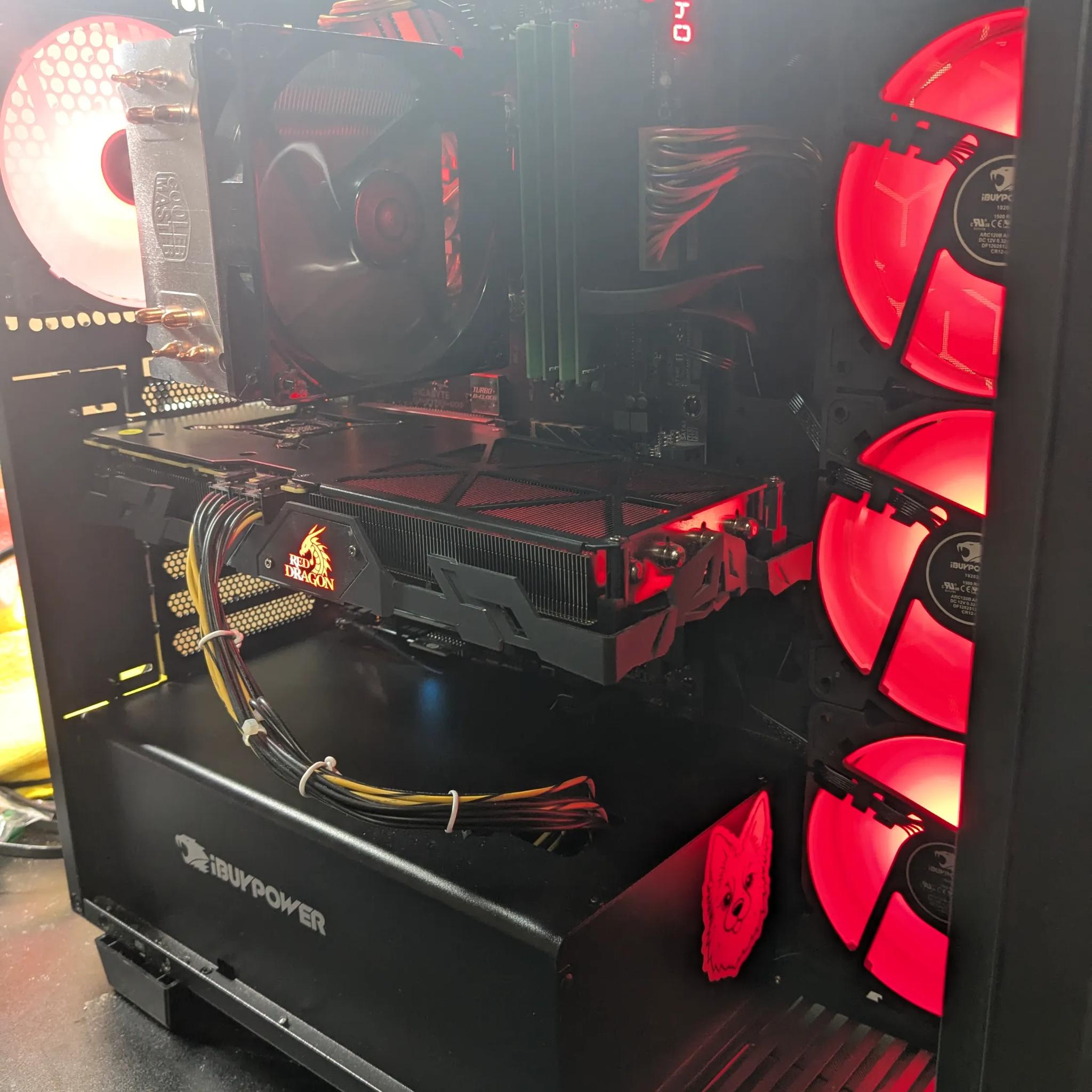 Marvel Rivals Ready | 180 Day Warranty | i7-6700K, 16GB DDR4, AMD Vega 56 8GB, 500GB SSD, Win11 ,RGB