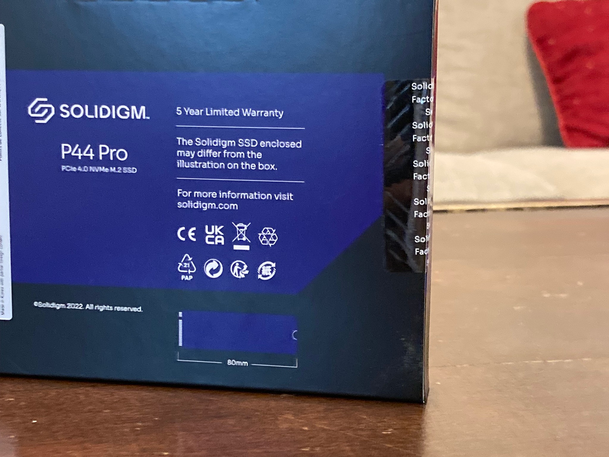 Solidigm P44 Pro 512GB M.2 2280 PCIe 4.0 NVMe SSD