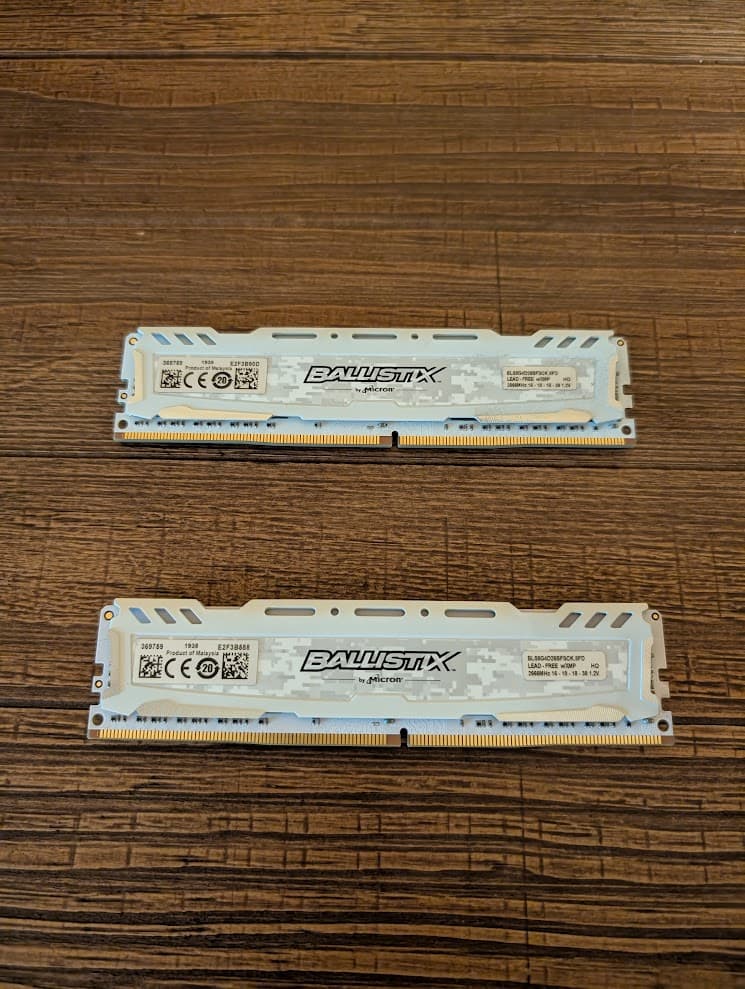Crucial Ballistix Sport LT 2666 MHz DDR4 DRAM Memory Kit 16GB (8GB x2)