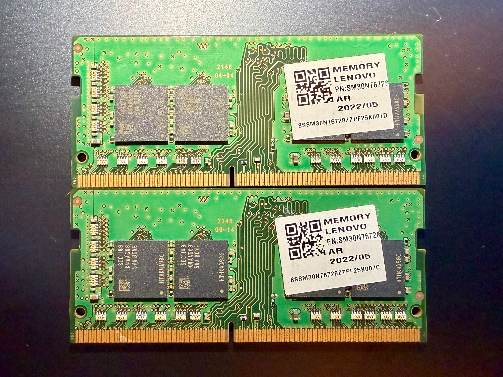 Samsung SODIMM 32GB Kit (2x16GB) DDR4 3200 Laptop Notebook RAM Memory