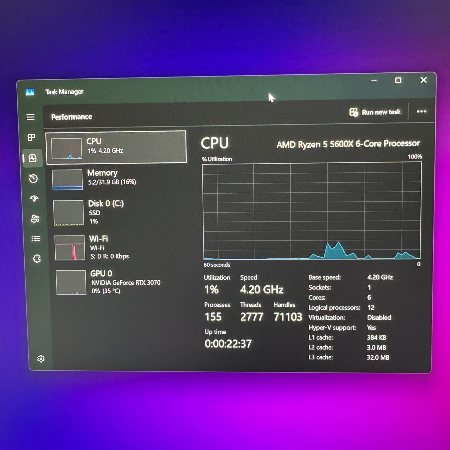 ROG STRIX RTX 3070 | Ryzen 5600x | 32GB 3600MHz | Gaming PC | WIFI