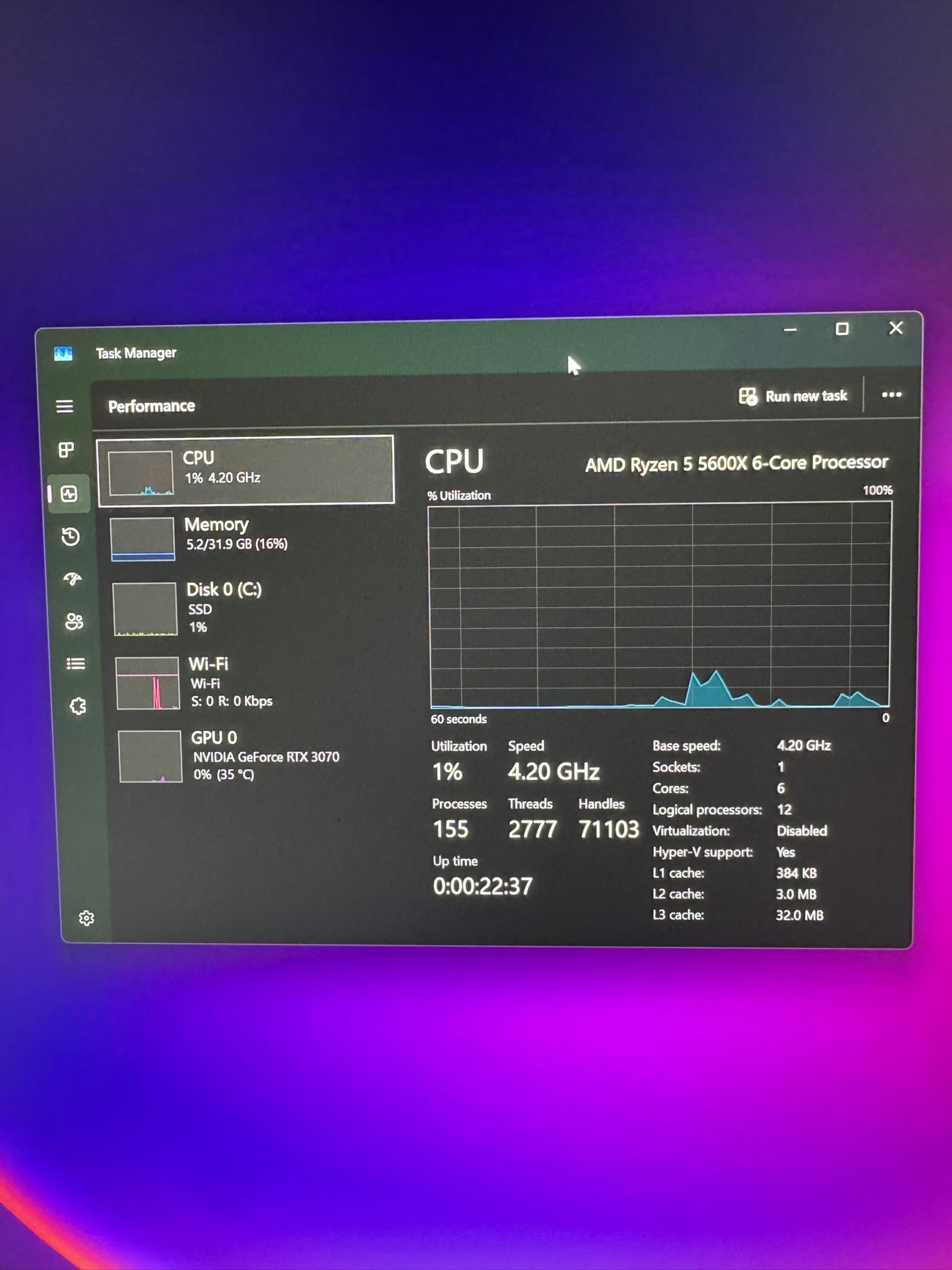 ROG STRIX RTX 3070 | Ryzen 5600x | 32GB 3600MHz | Gaming PC | WIFI