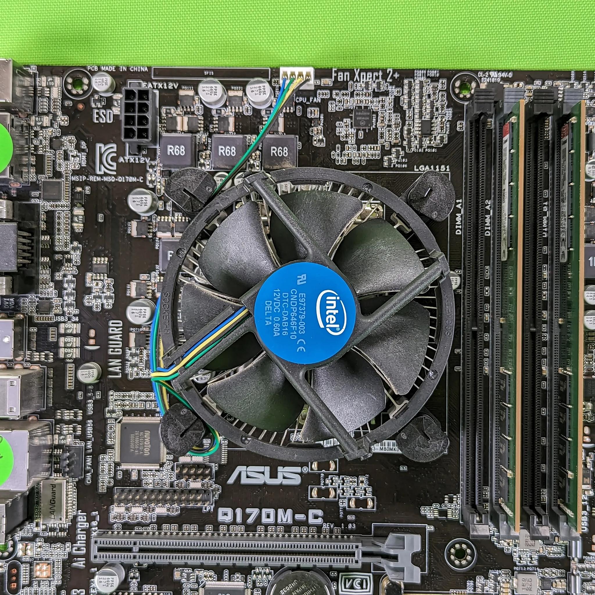 Asus Q170M-C Motherboard Combo + 16GB DDR4 Ram + Intel Core i5-6400 + Cooler