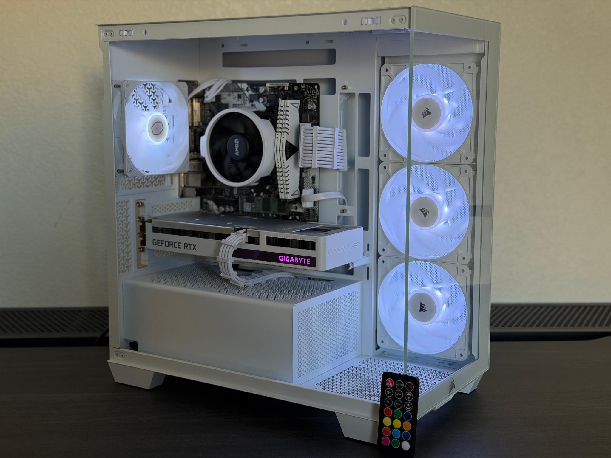 All White Gaming PC - RTX 3060 12GB | Ryzen 7 3700
